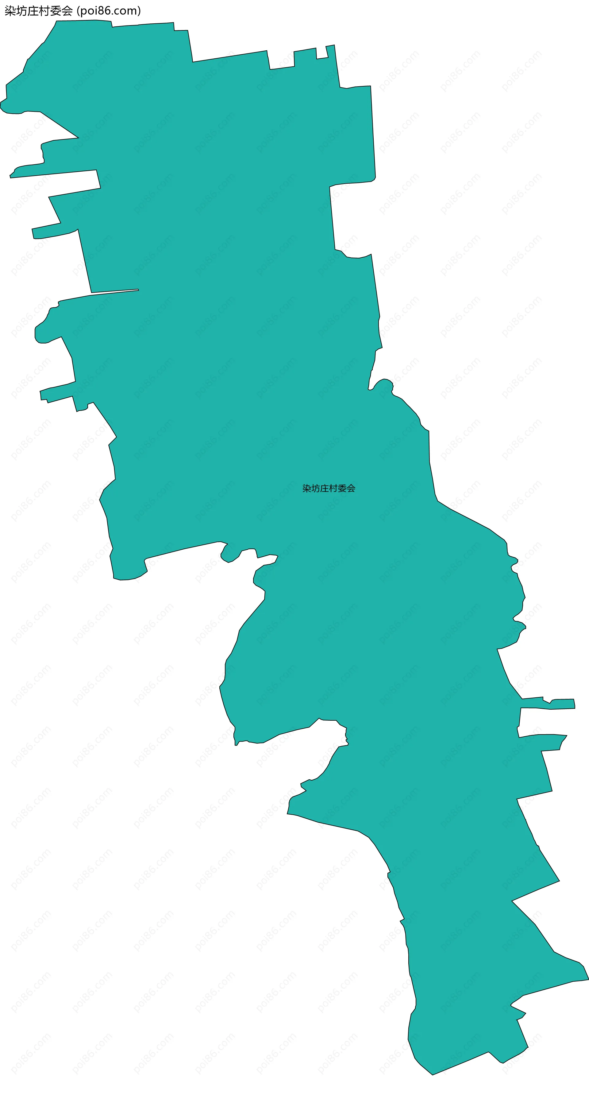 染坊庄村委会边界地图