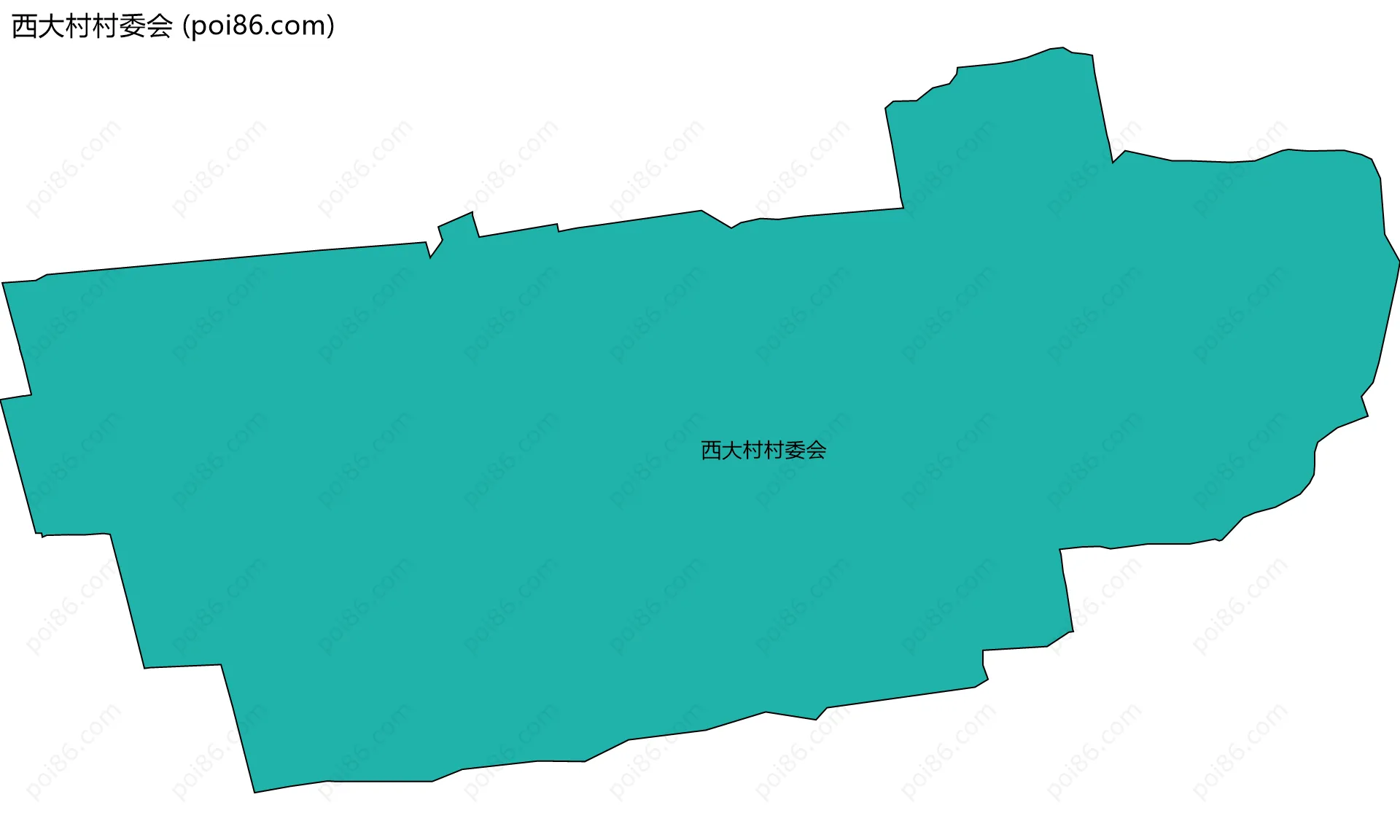 西大村村委会边界地图