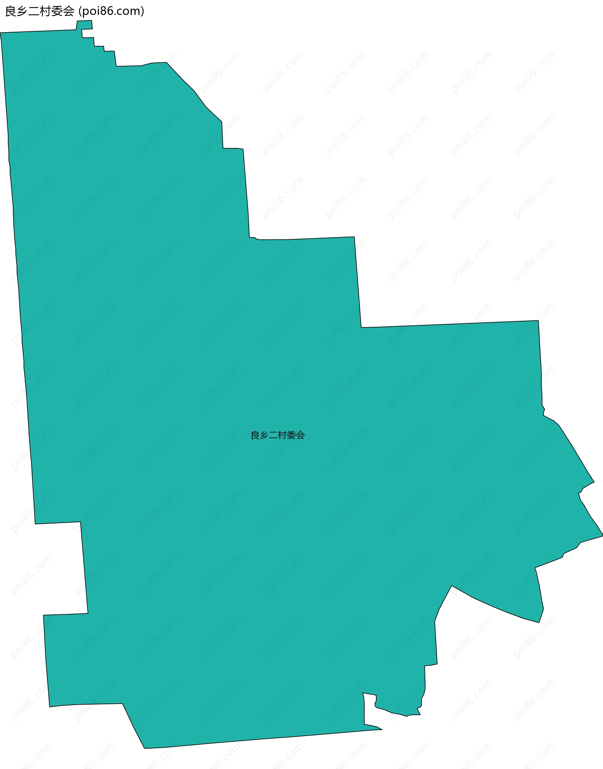 良乡二村委会边界地图
