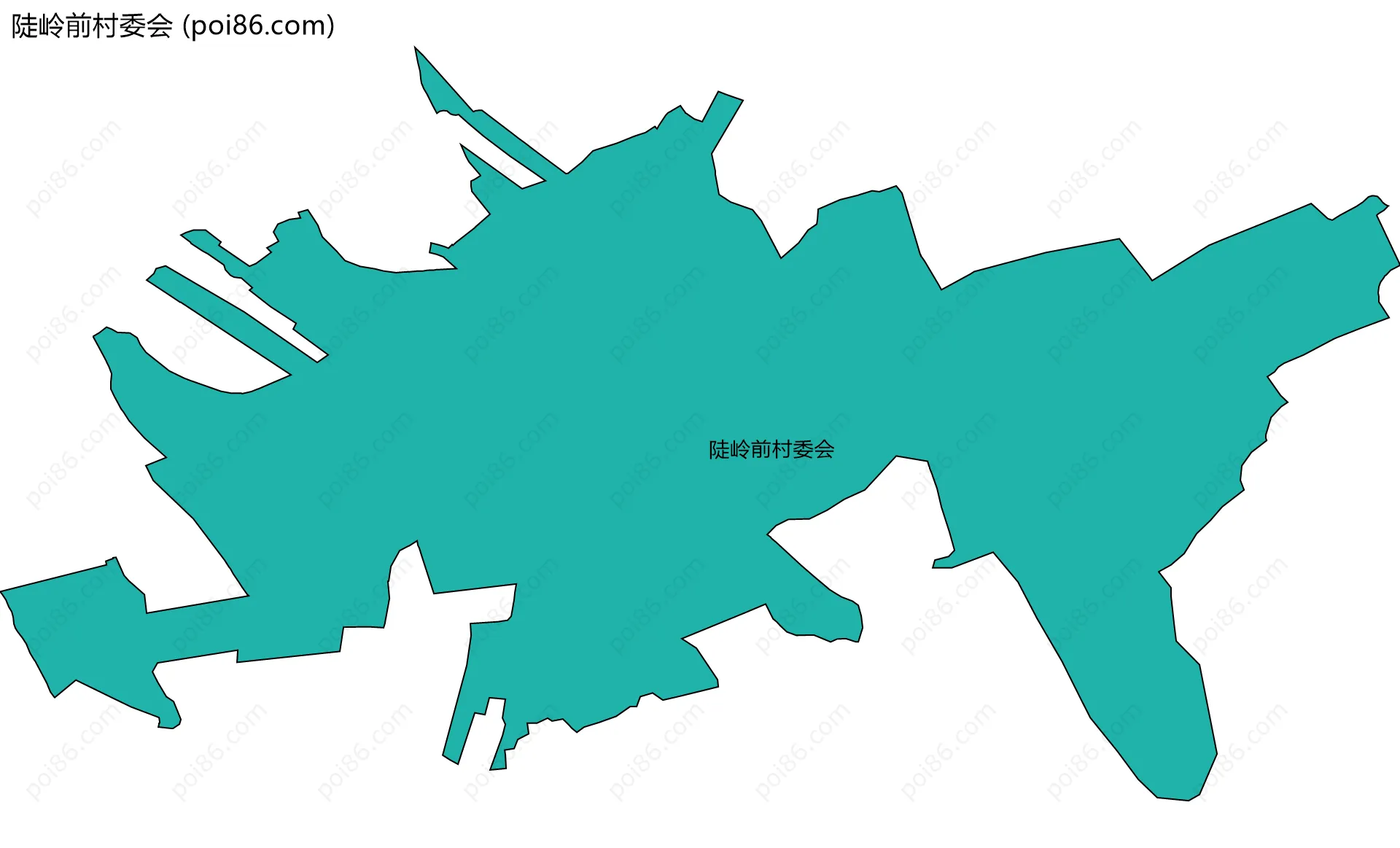 陡岭前村委会边界地图