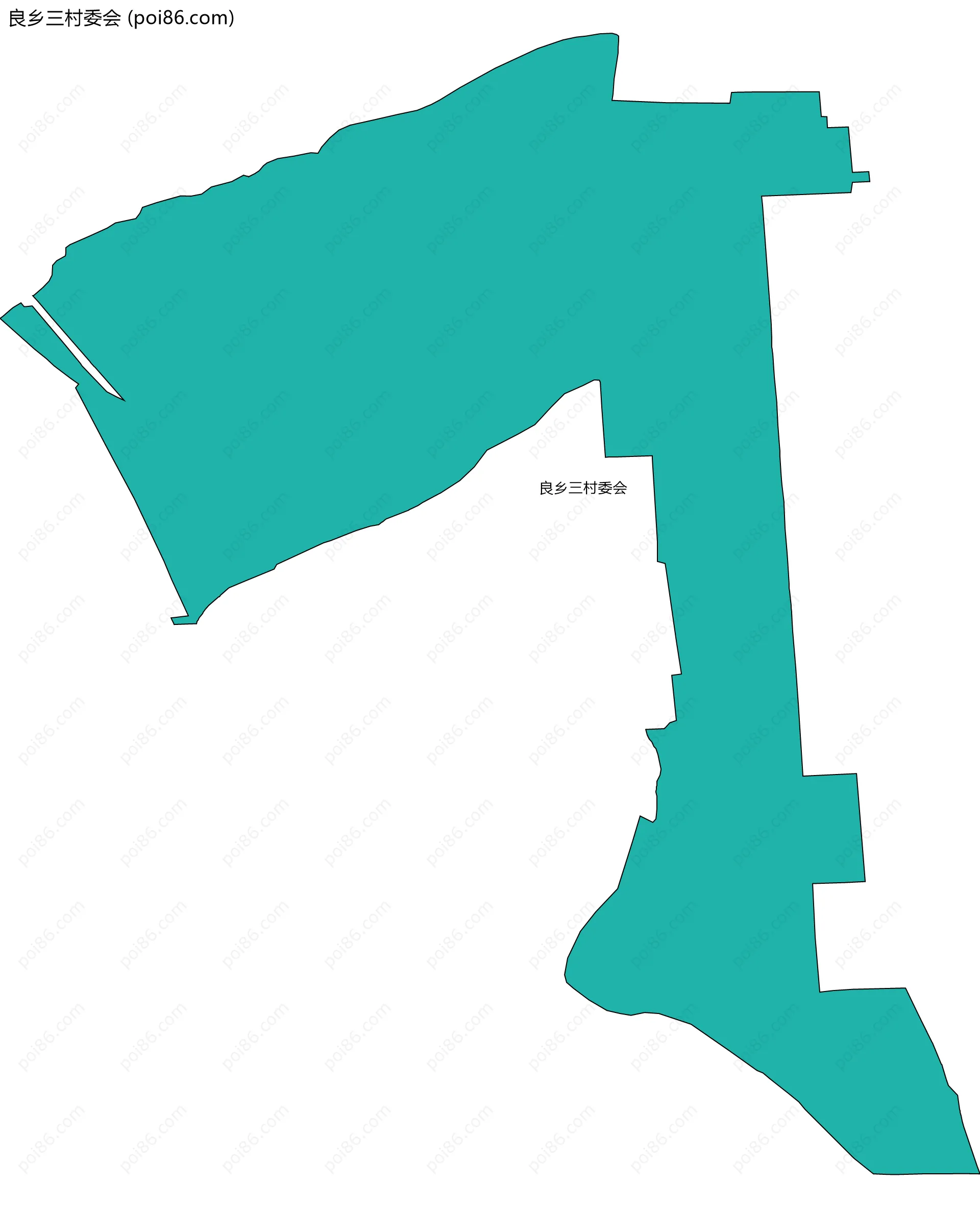 良乡三村委会边界地图