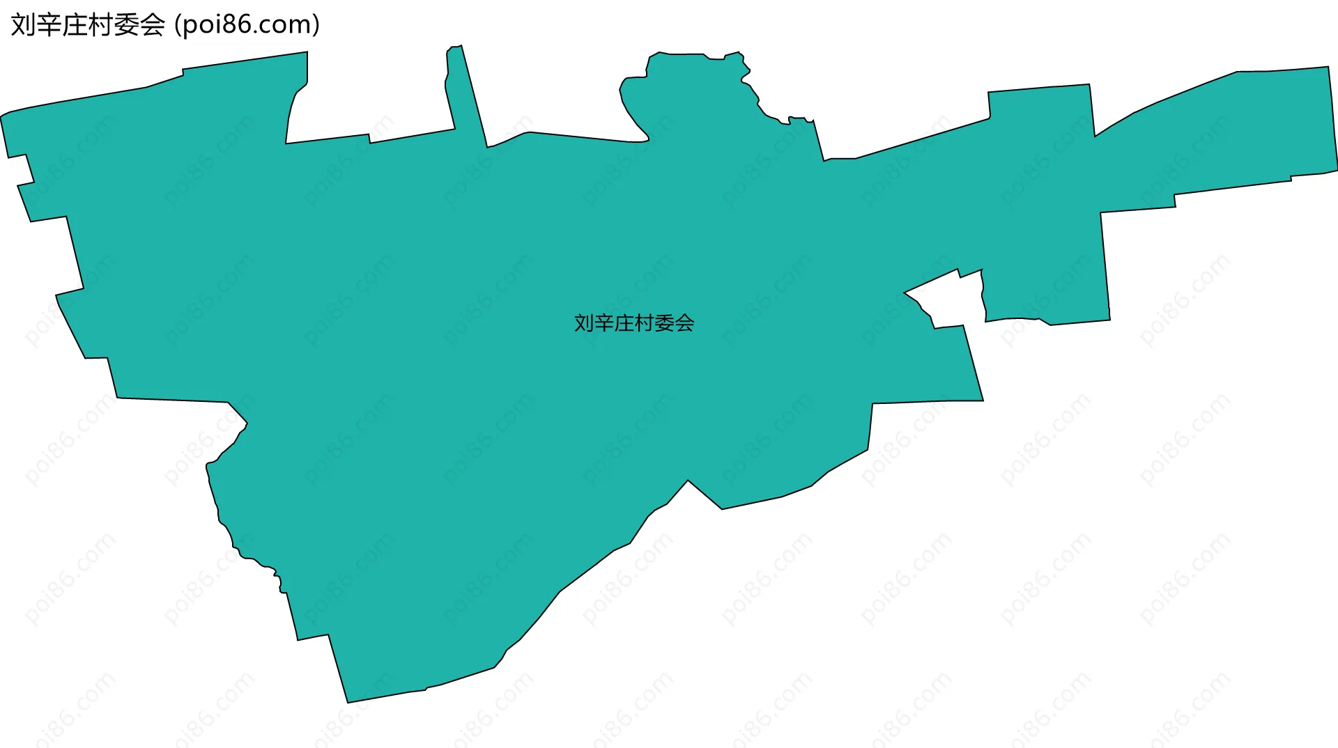 刘辛庄村委会边界地图