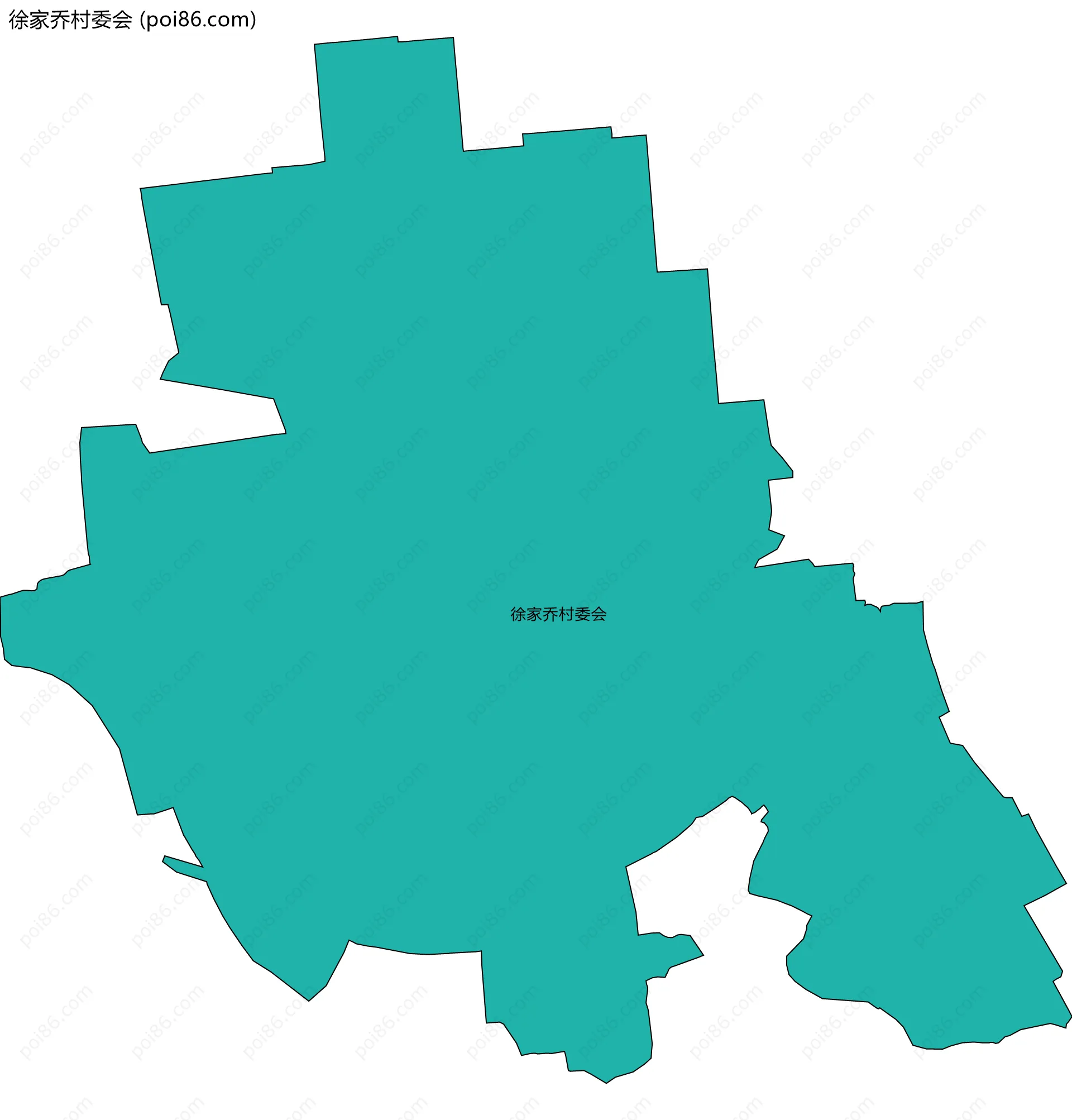 徐家乔村委会边界地图