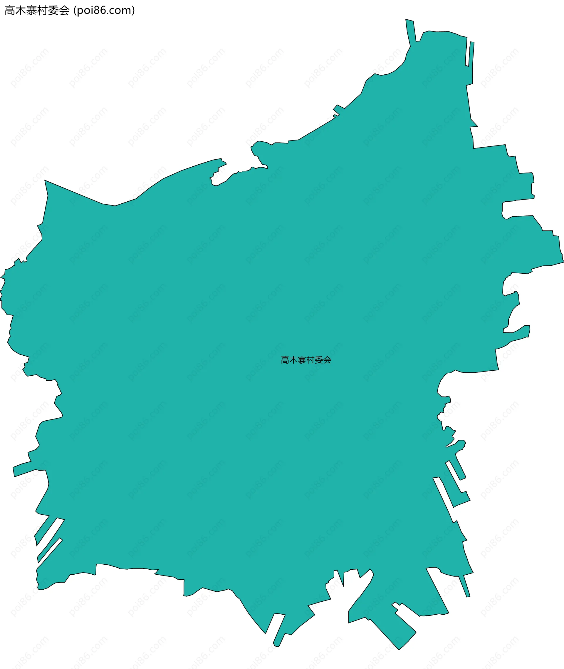 高木寨村委会边界地图