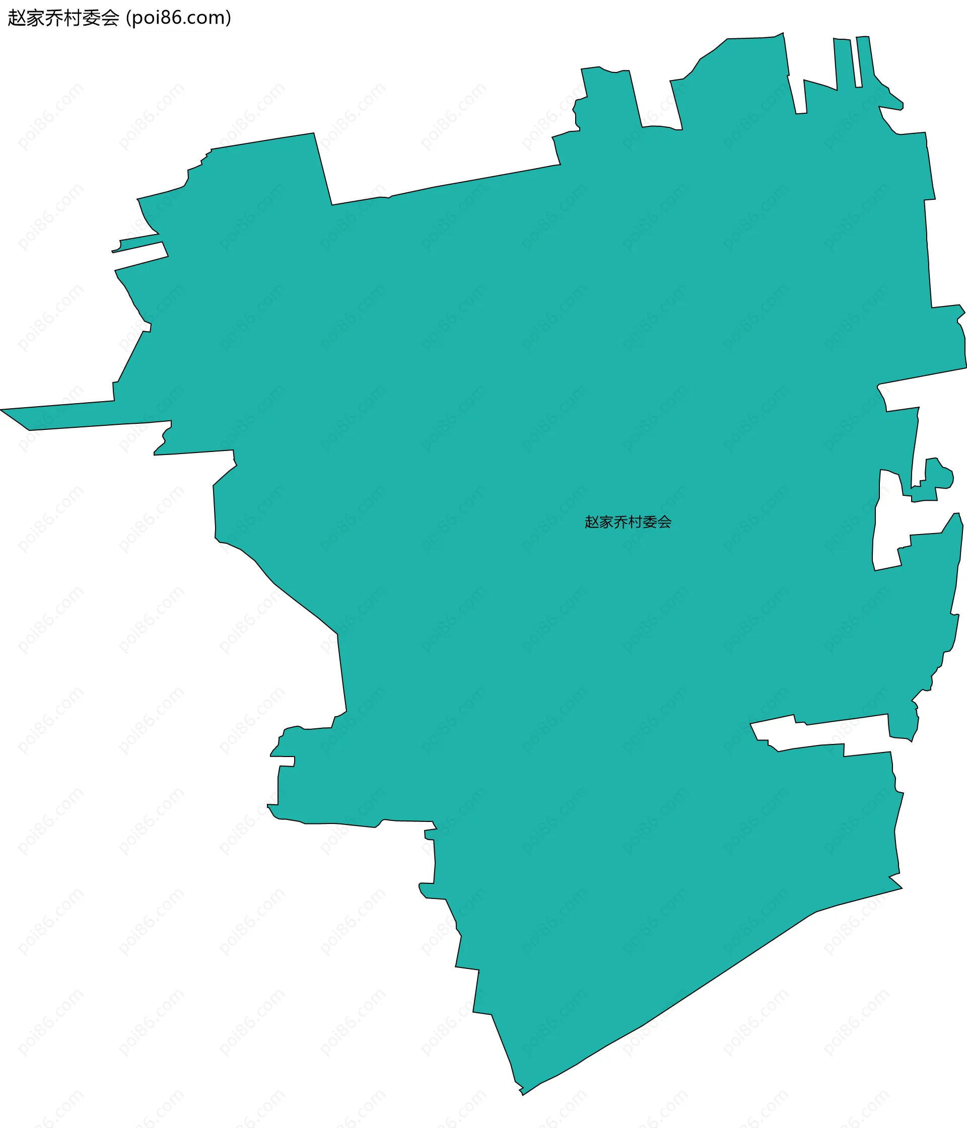 赵家乔村委会边界地图
