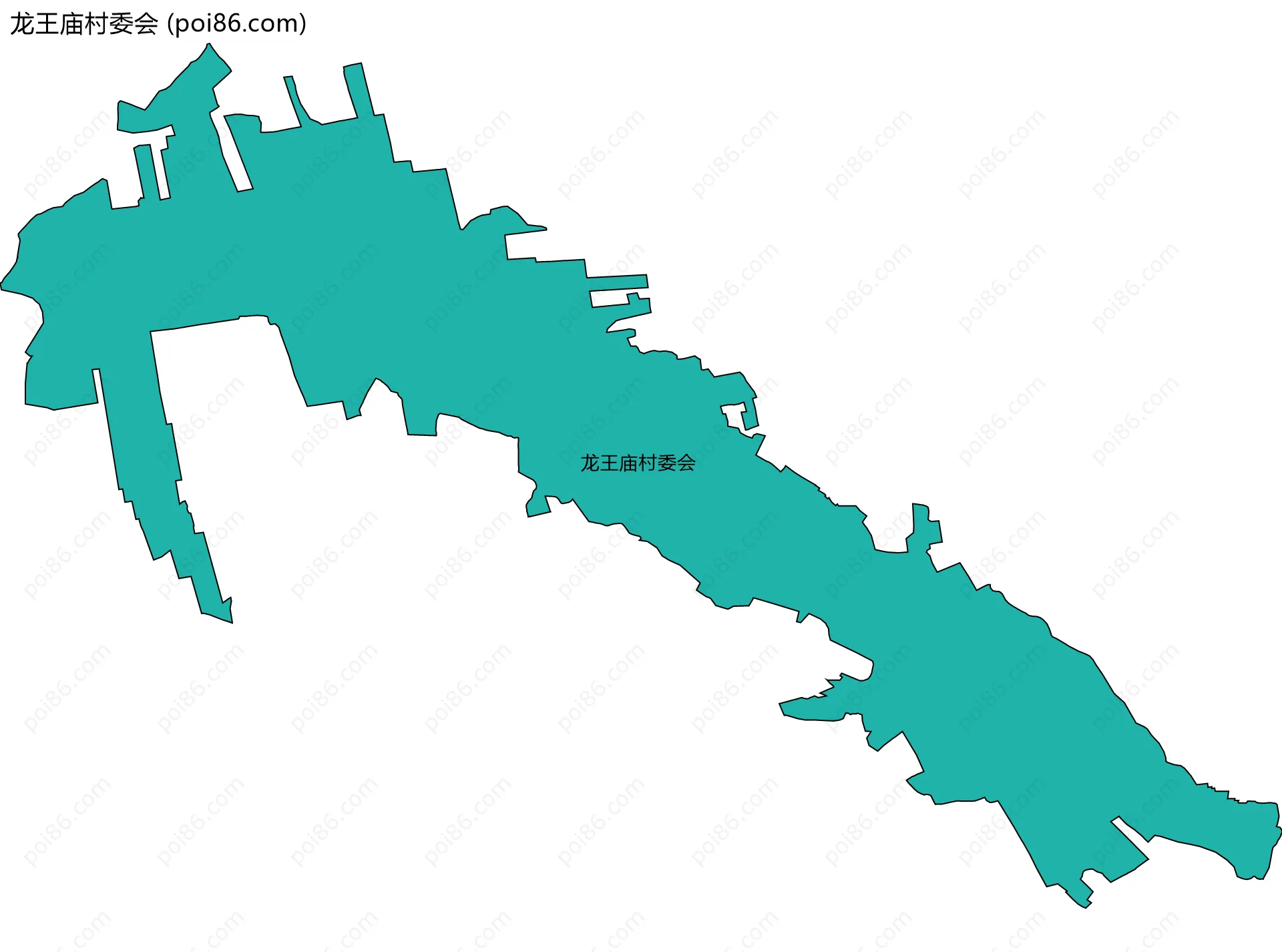 龙王庙村委会边界地图