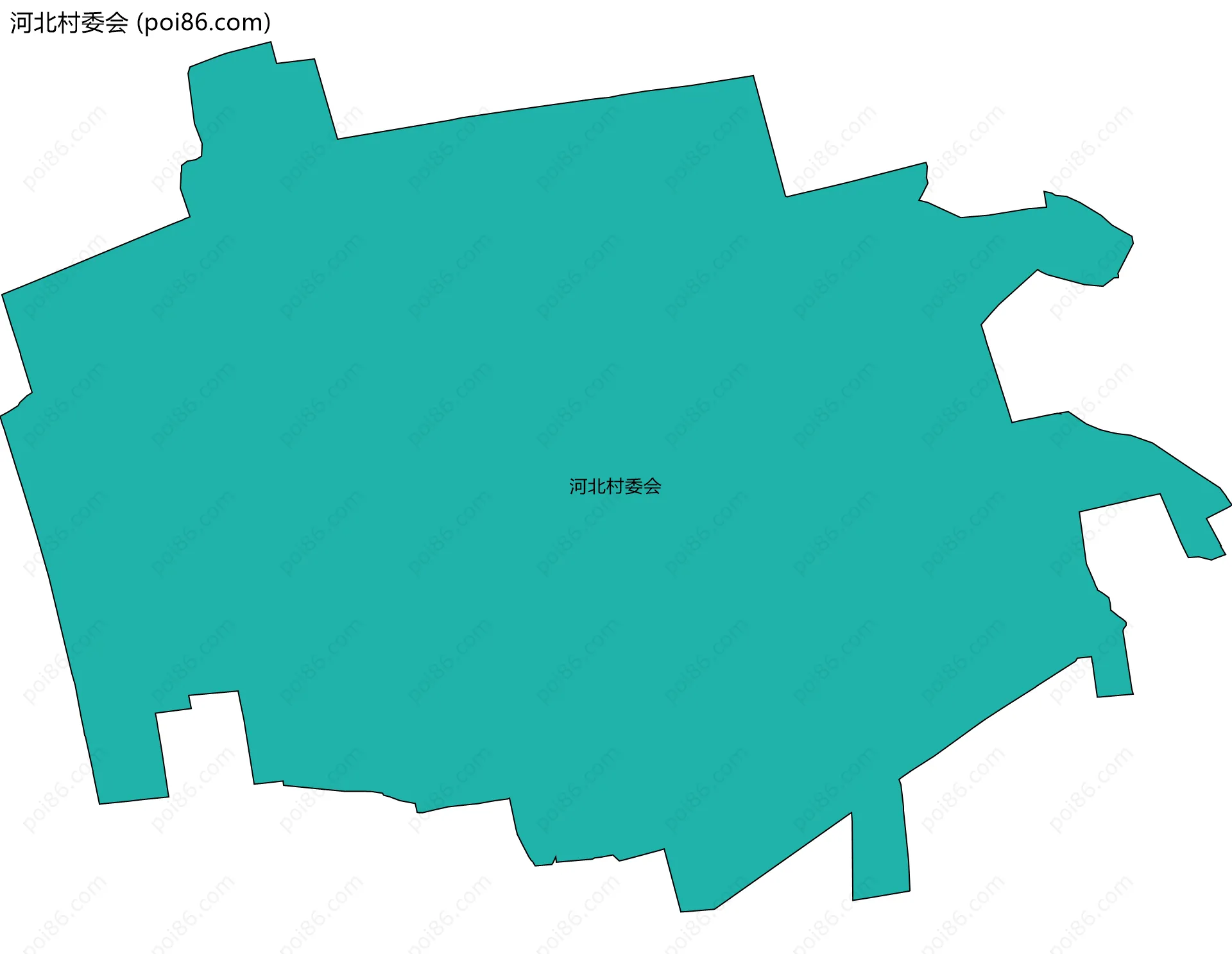河北村委会边界地图