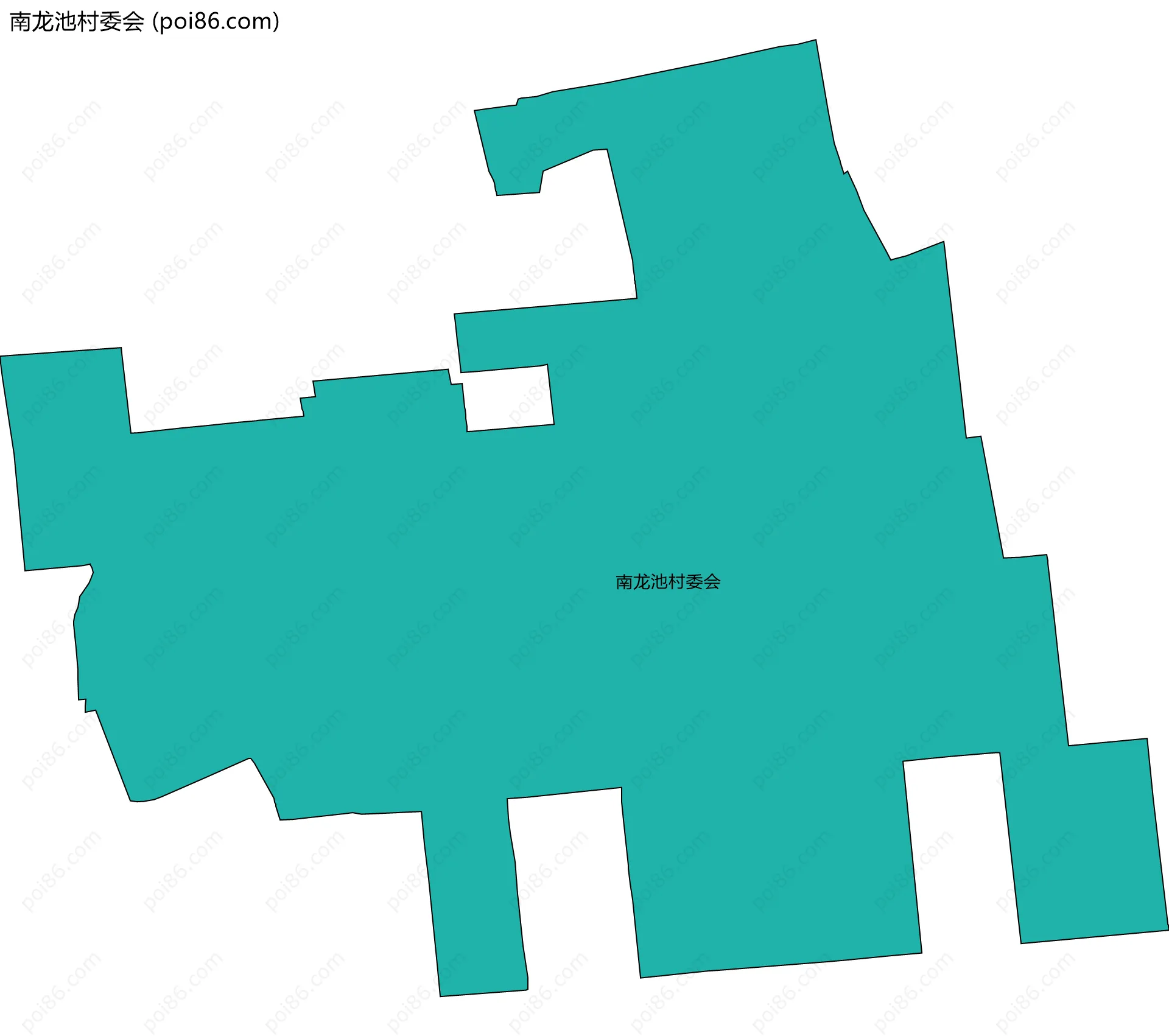 南龙池村委会边界地图