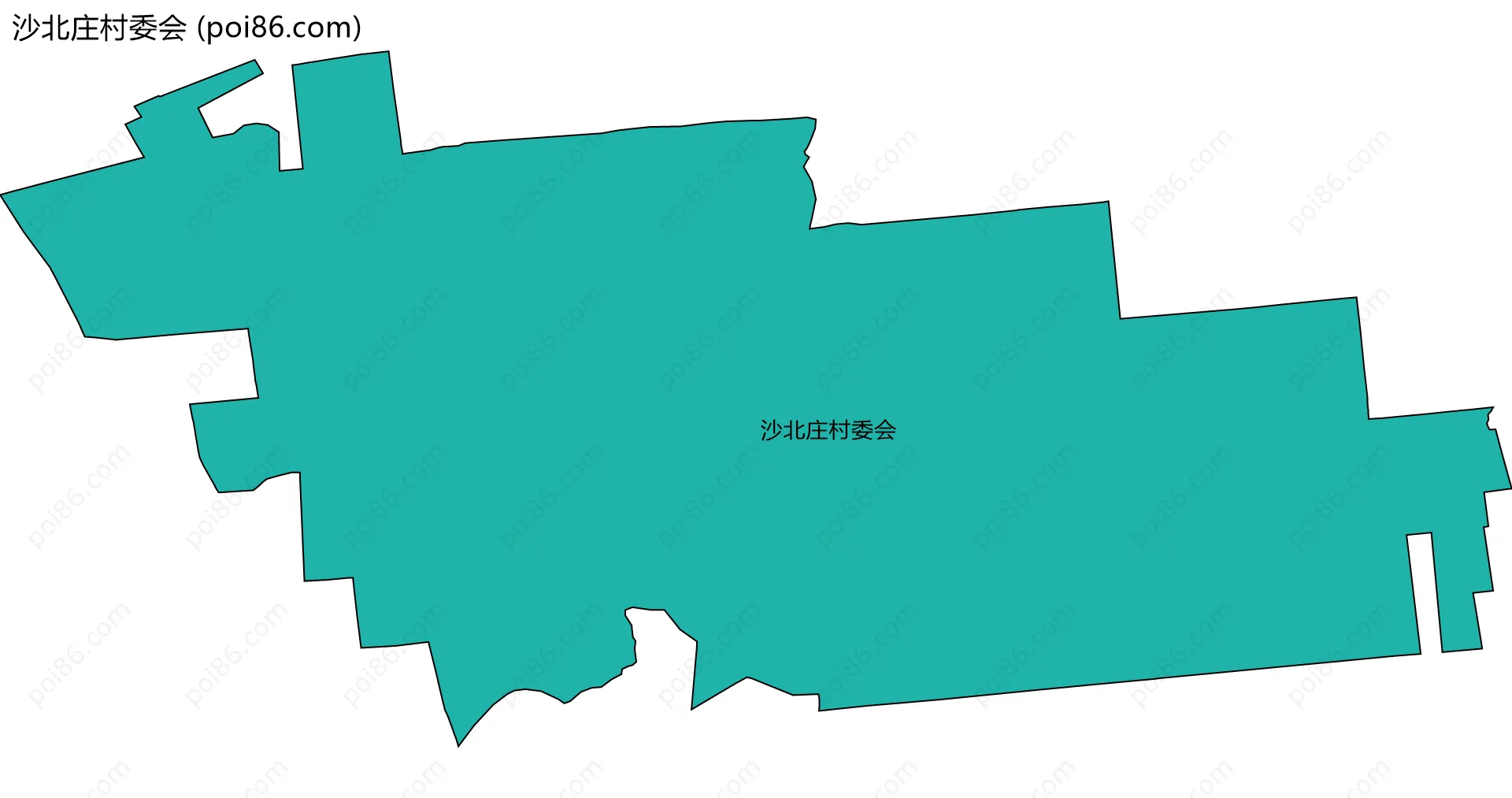 沙北庄村委会边界地图