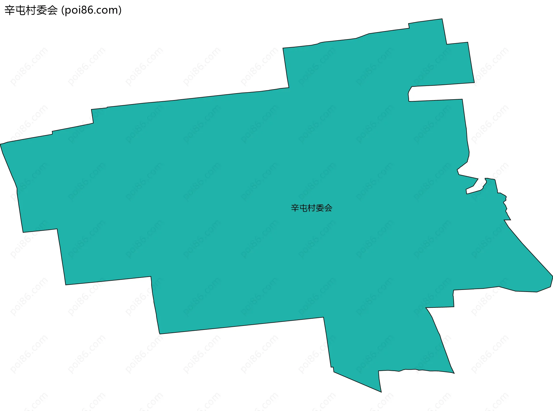 辛屯村委会边界地图