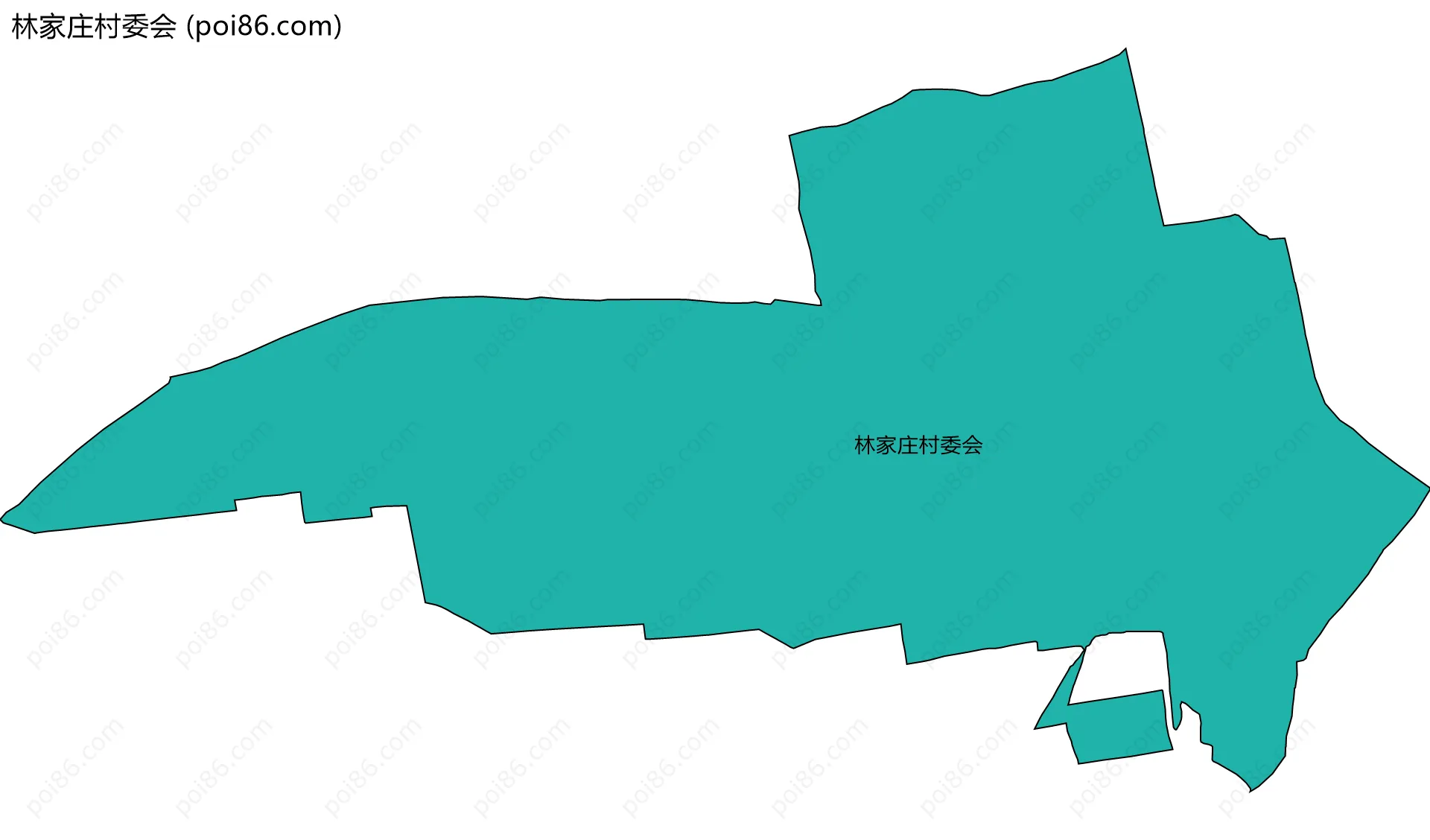 林家庄村委会边界地图