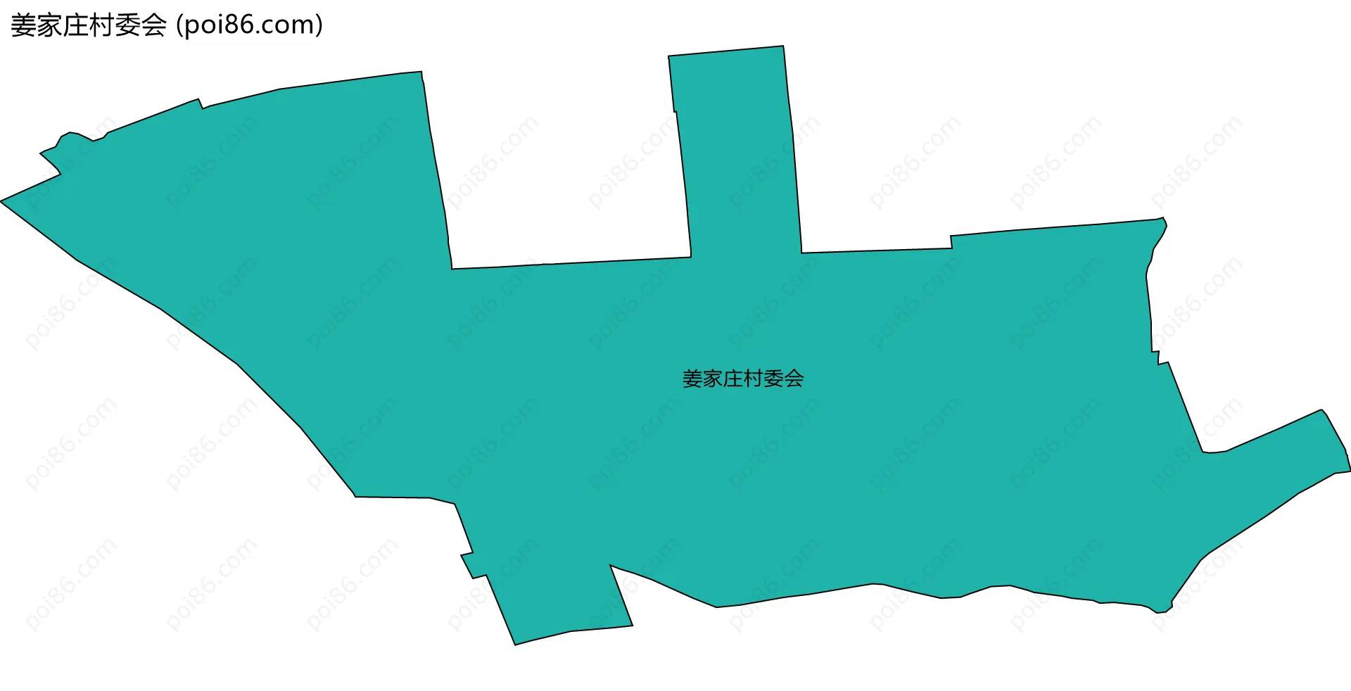 姜家庄村委会边界地图