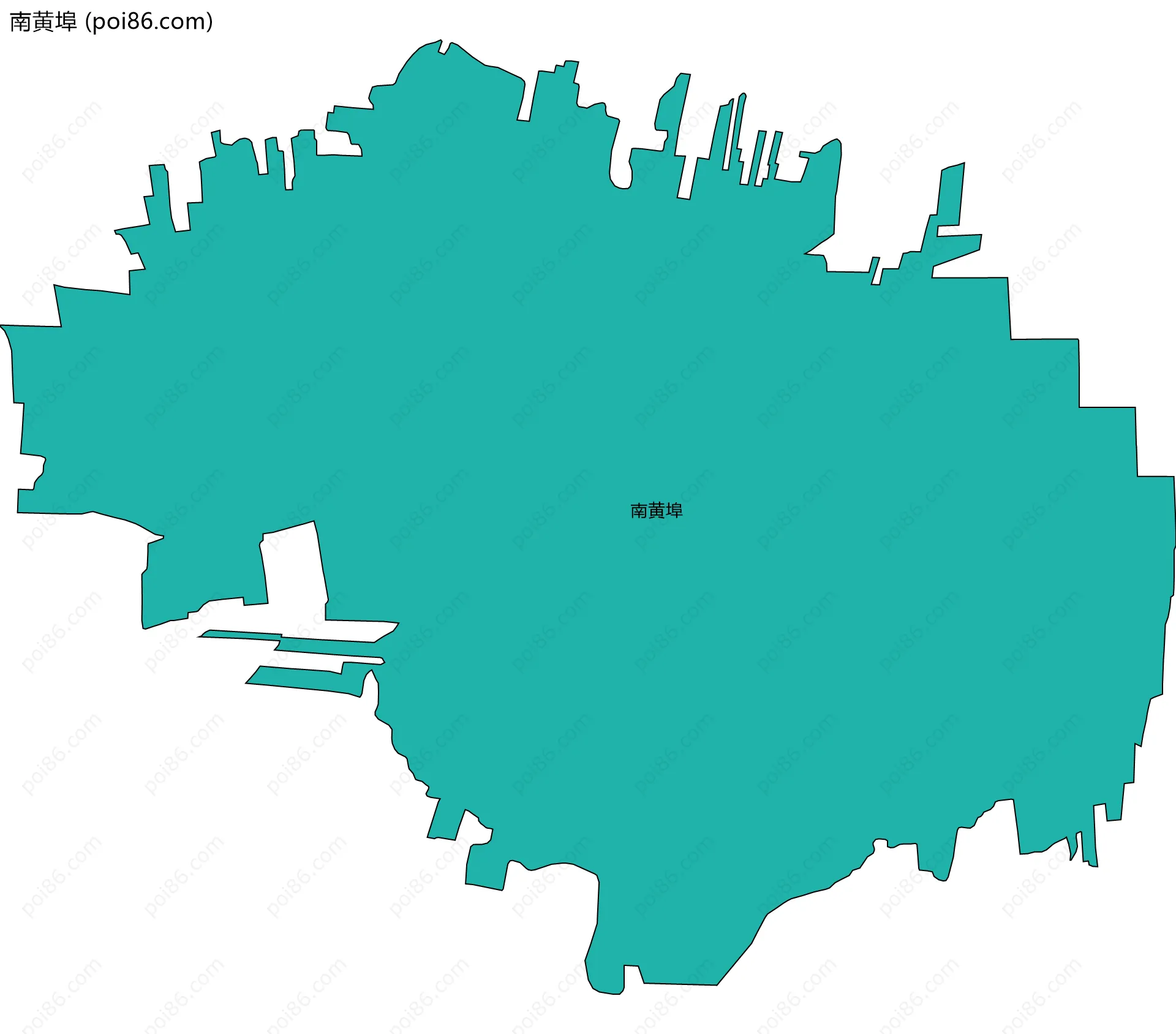 南黄埠边界地图