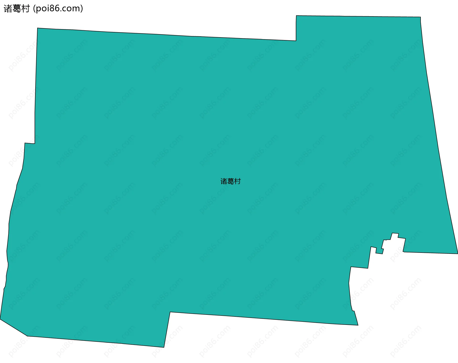 诸葛村边界地图