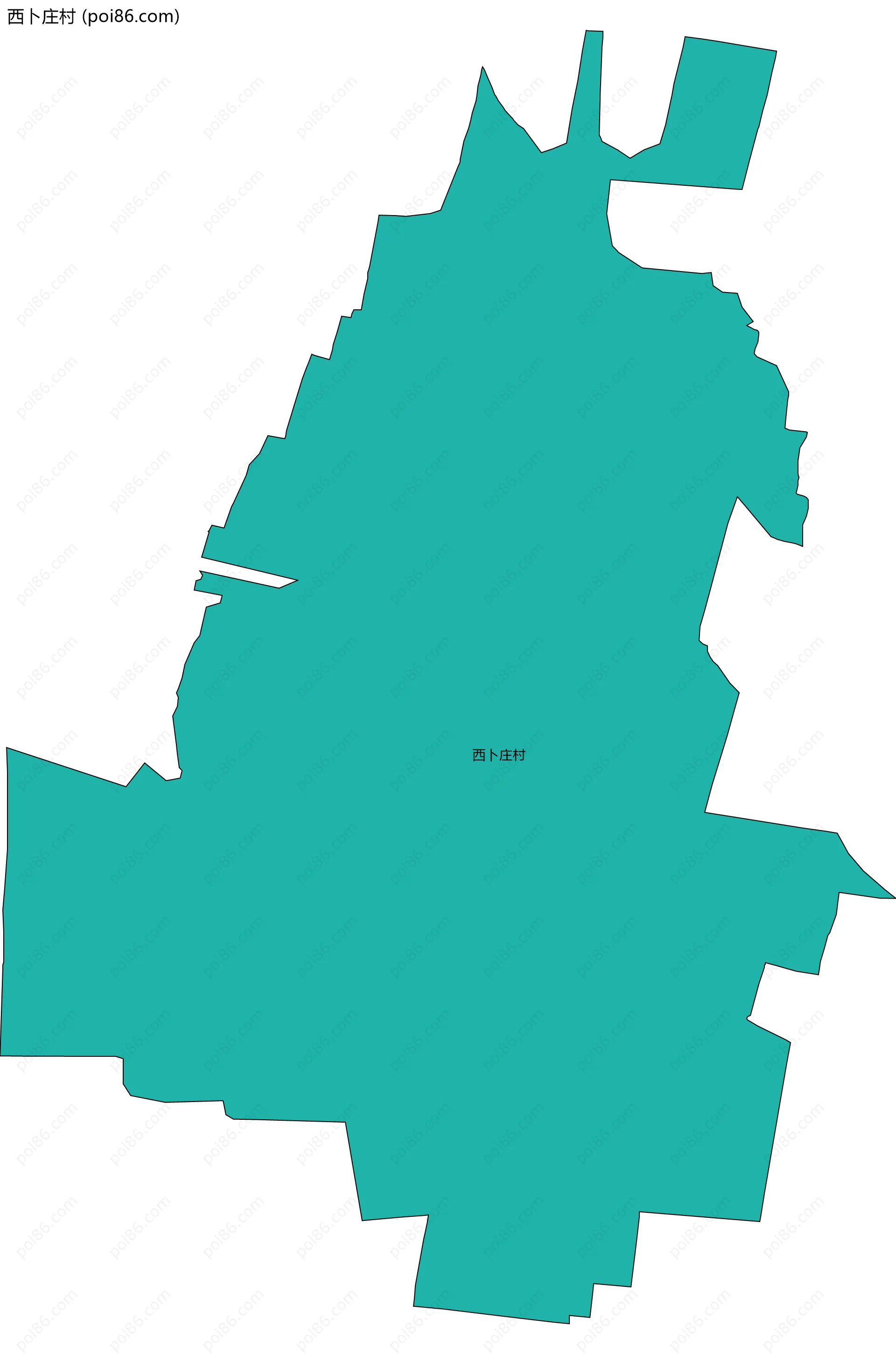 西卜庄村边界地图