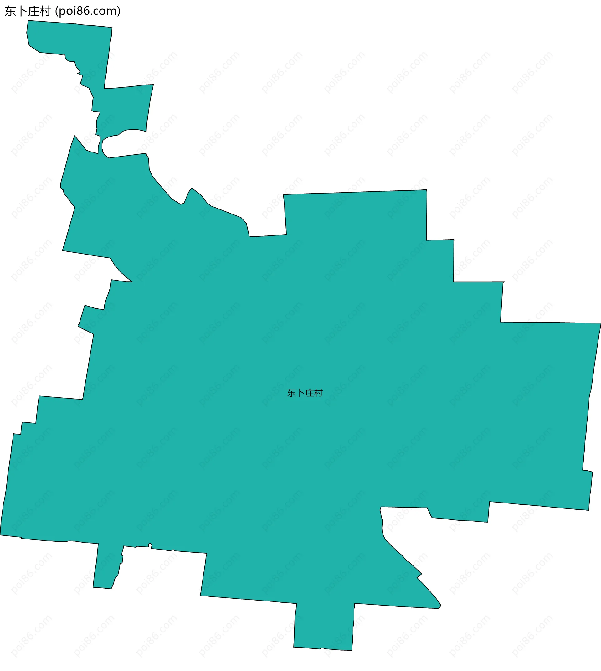 东卜庄村边界地图