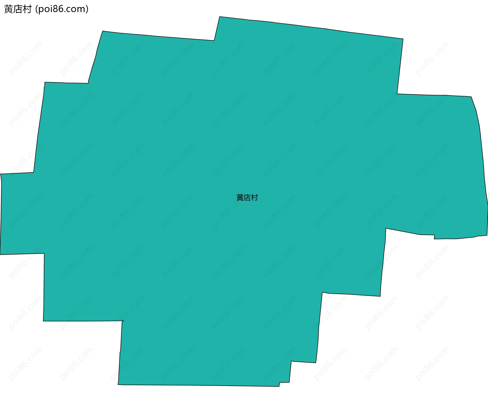 黄店村边界地图