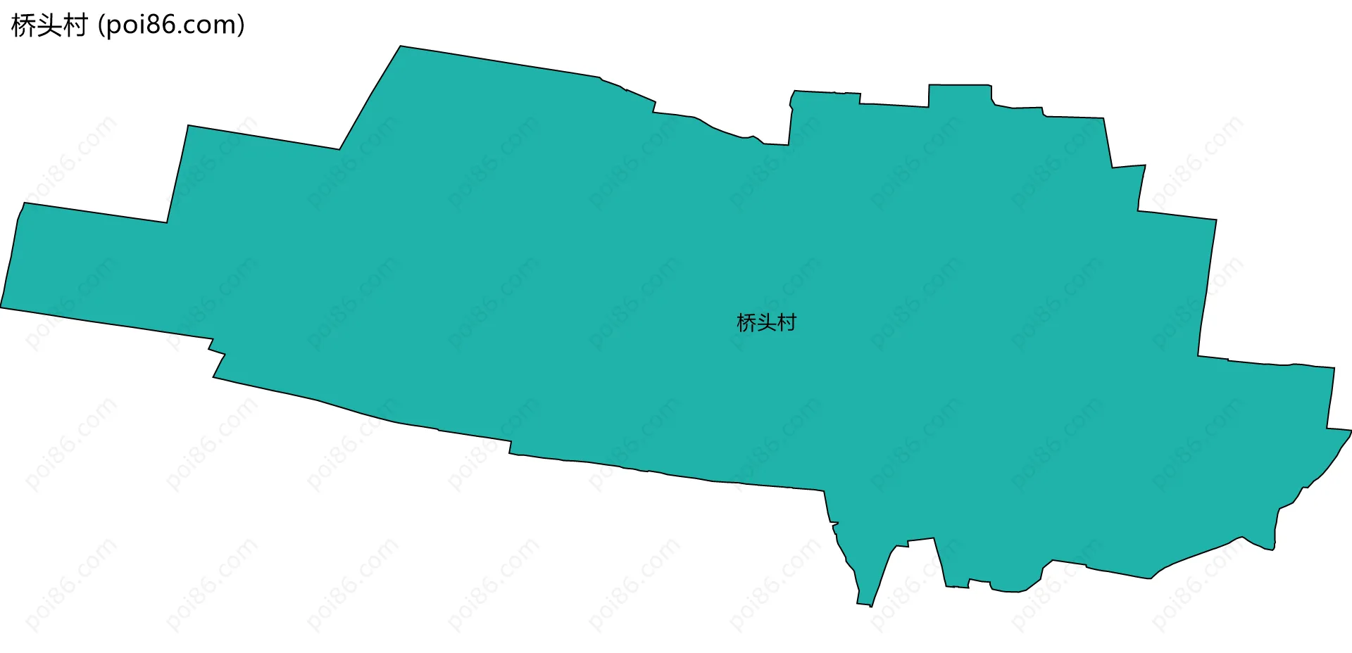 桥头村边界地图