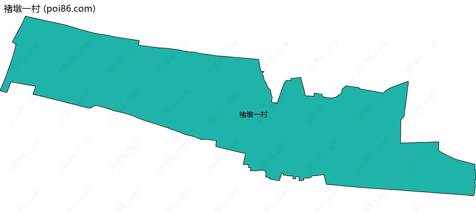 褚墩一村边界地图