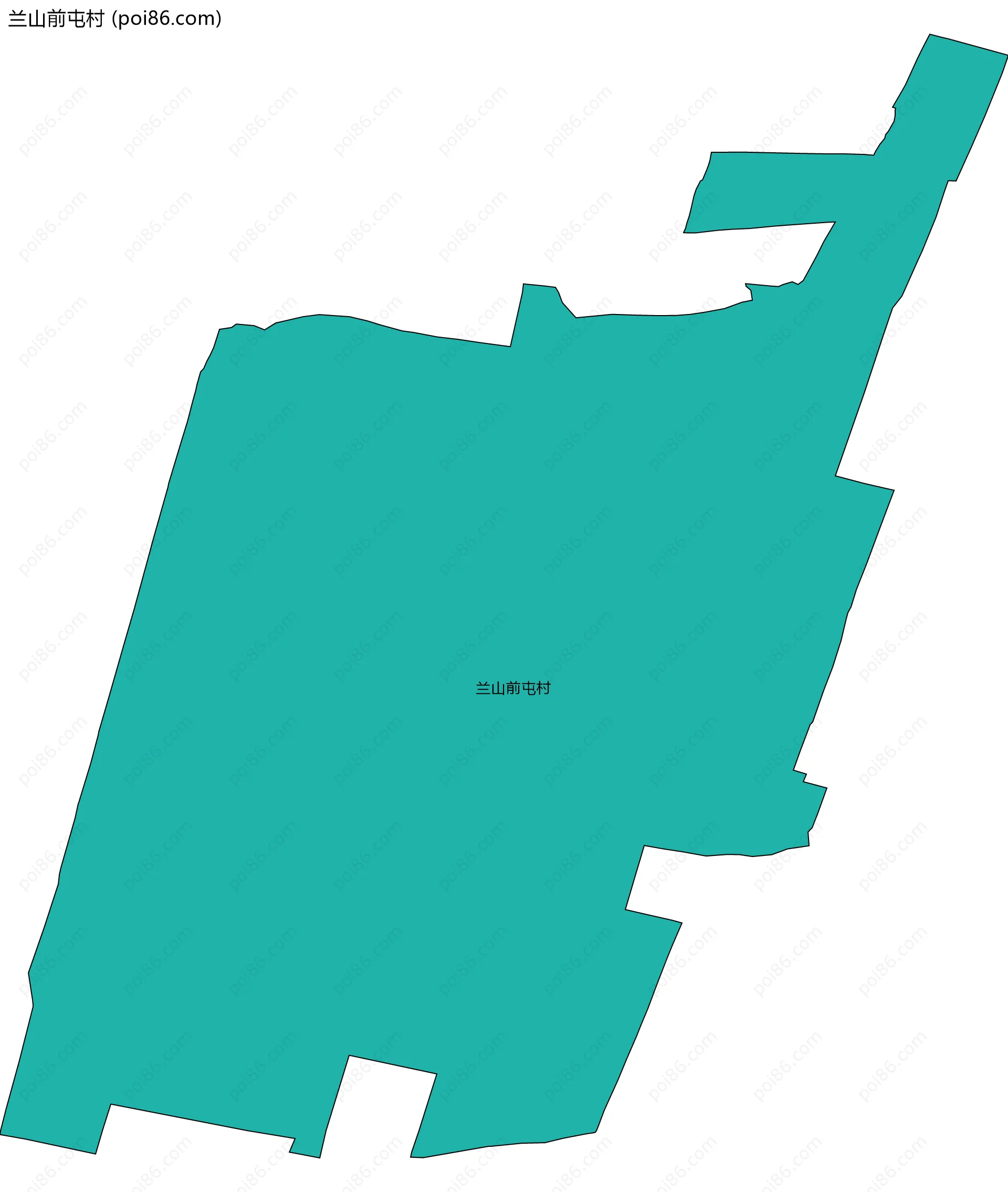 兰山前屯村边界地图