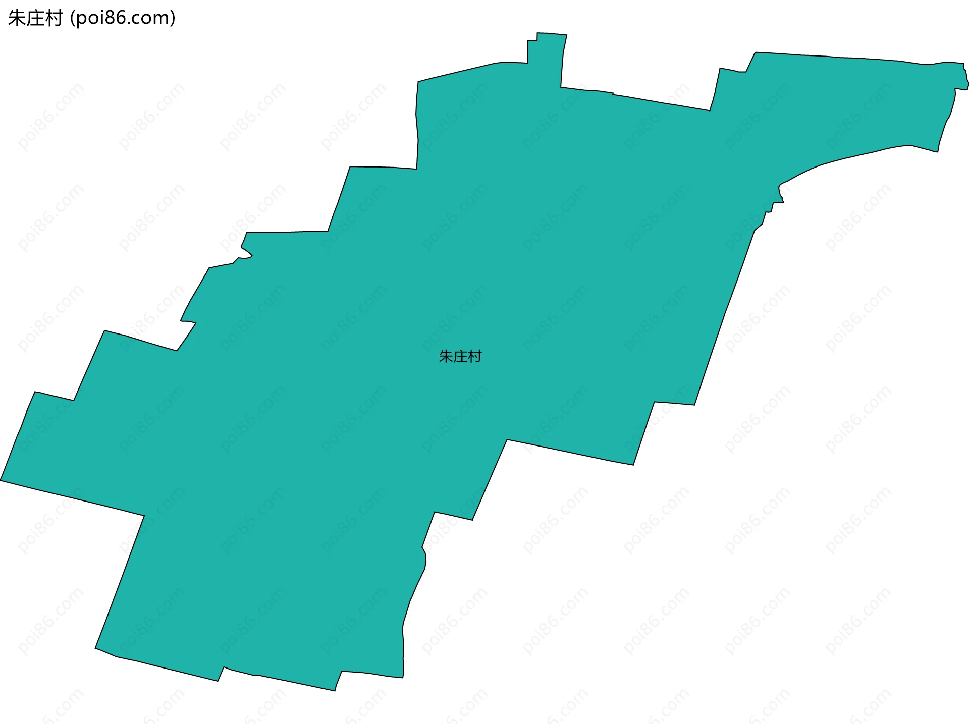 朱庄村边界地图