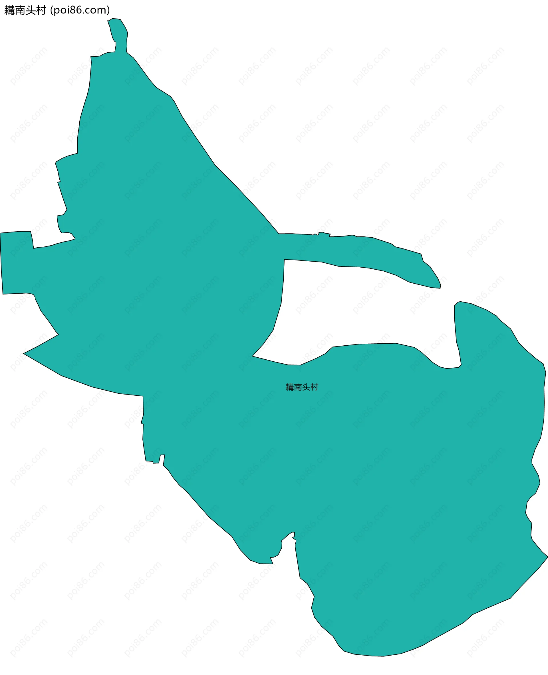 耩南头村边界地图