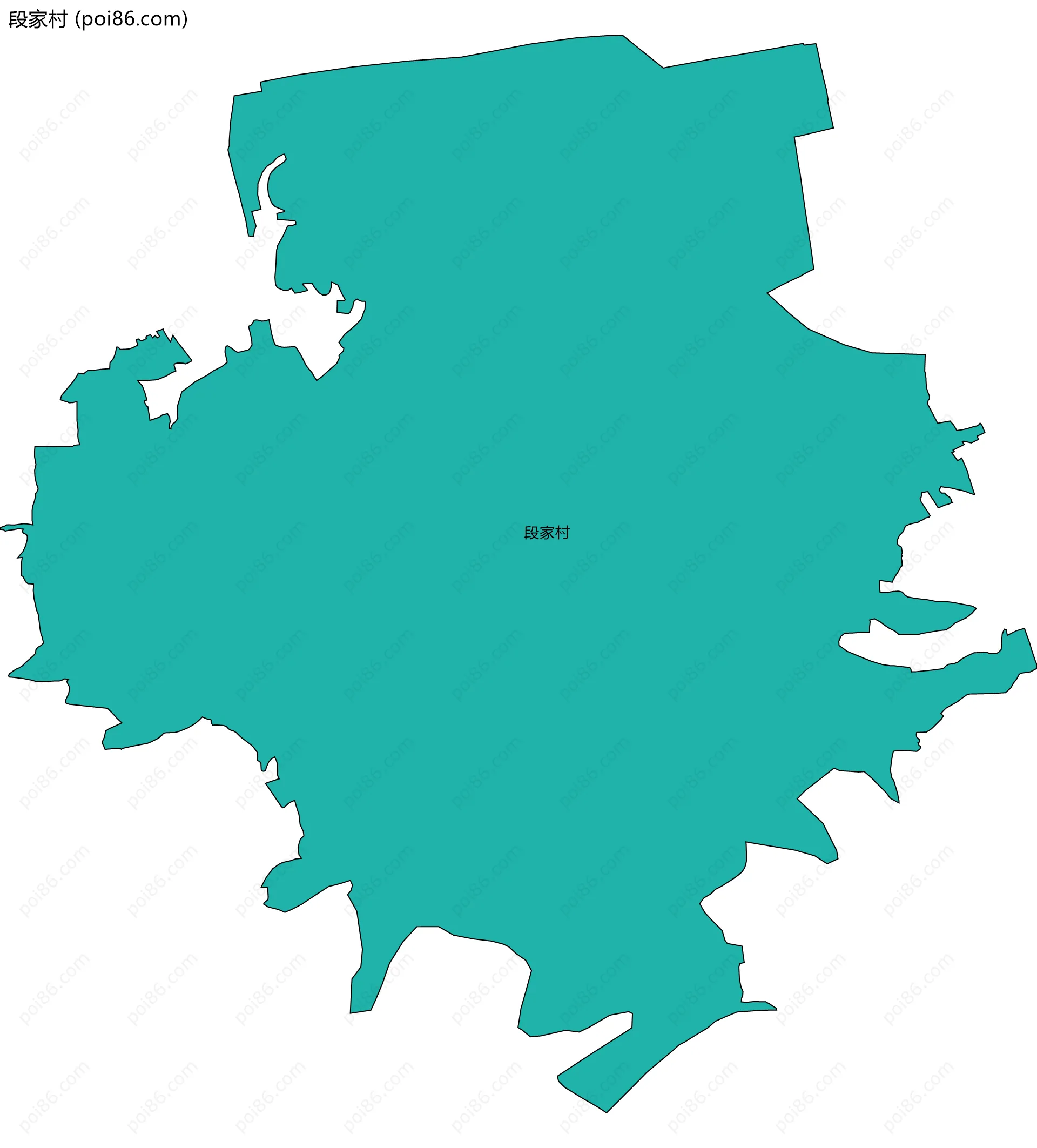 段家村边界地图