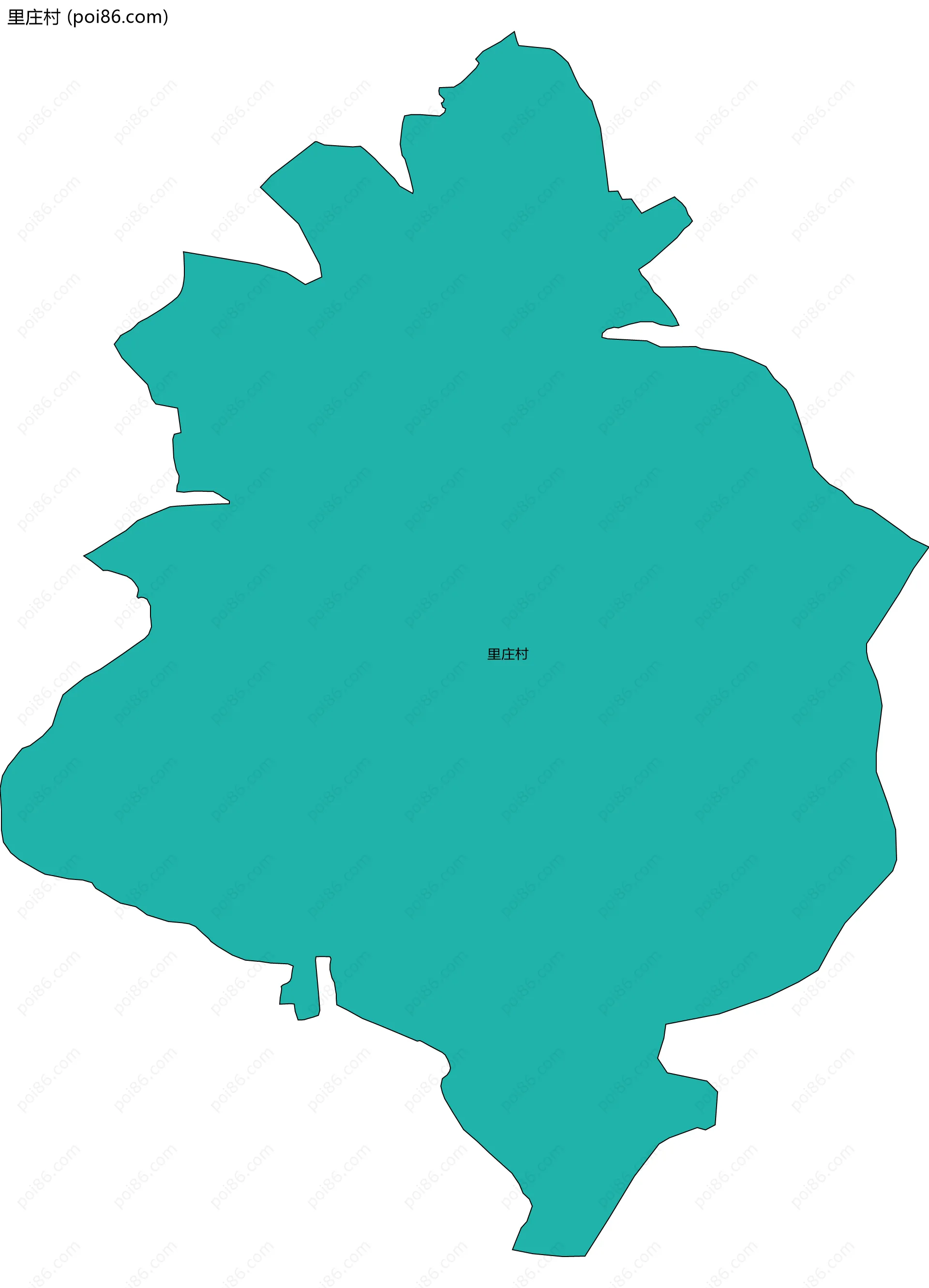 里庄村边界地图