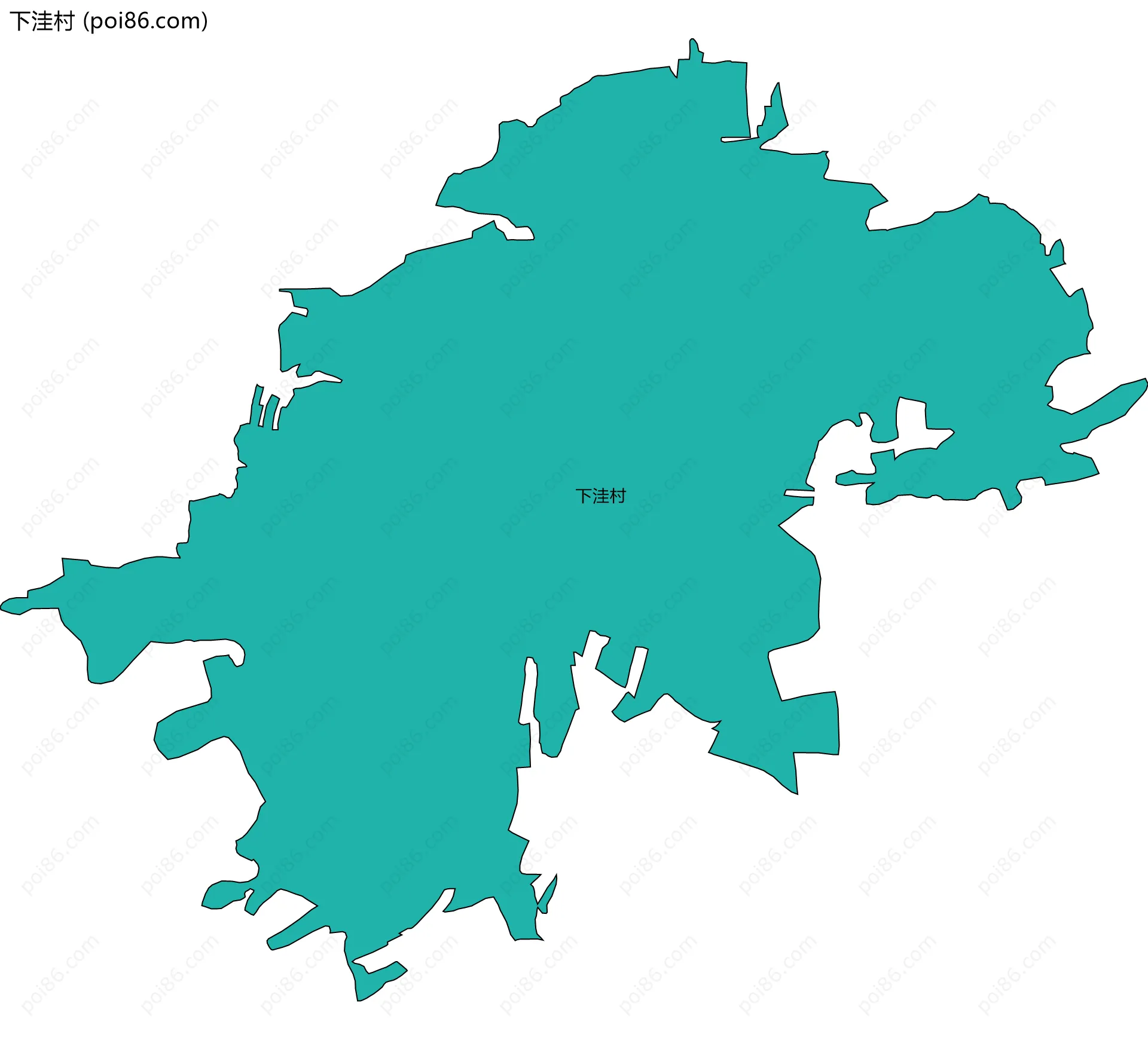 下洼村边界地图