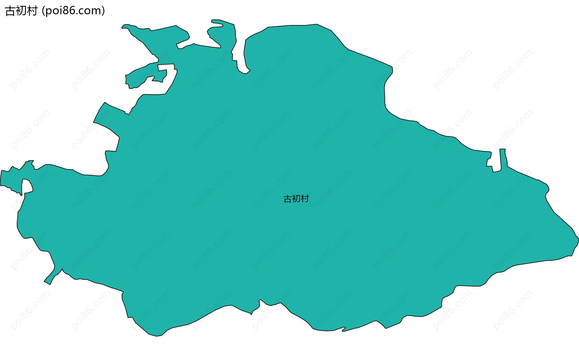 古初村边界地图