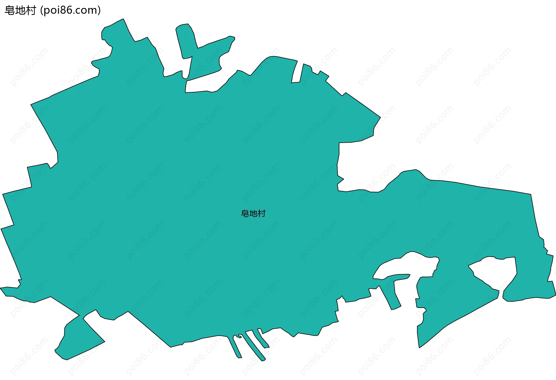 皂地村边界地图