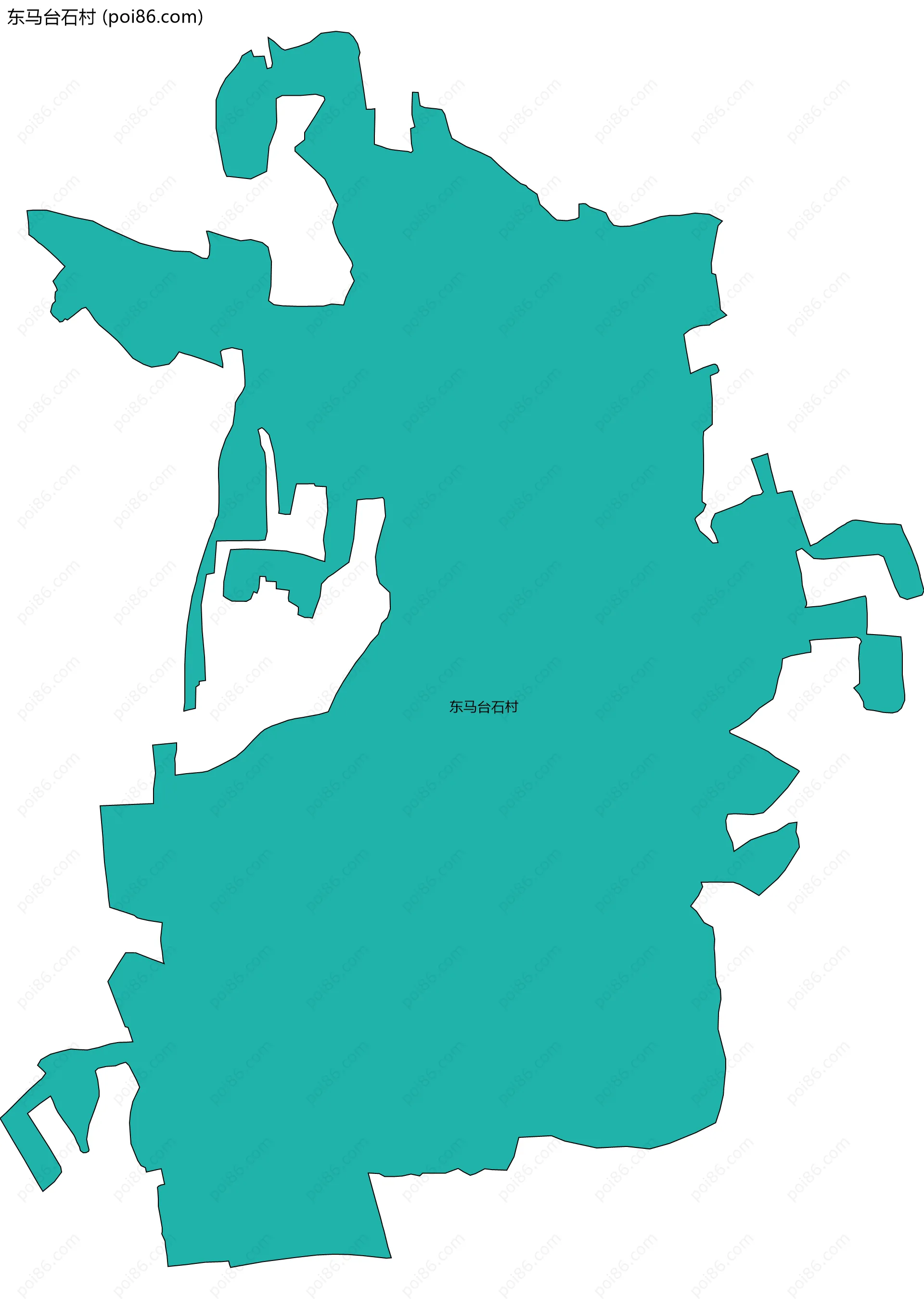 东马台石村边界地图