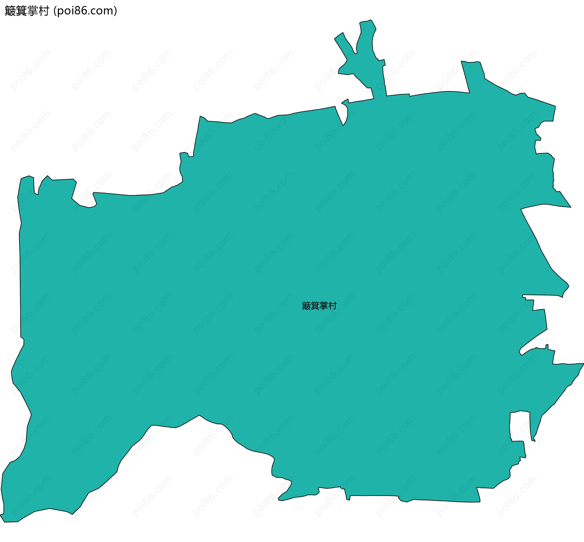 簸箕掌村边界地图