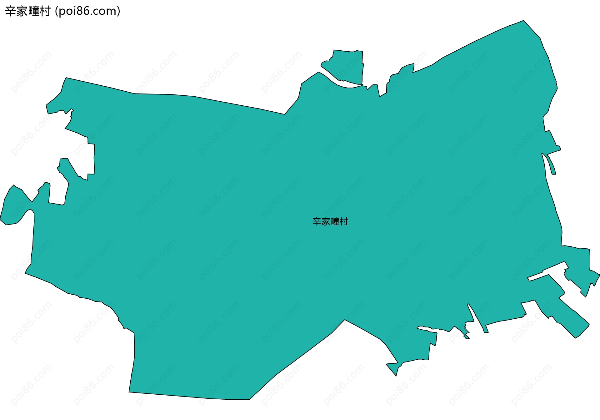 辛家疃村边界地图