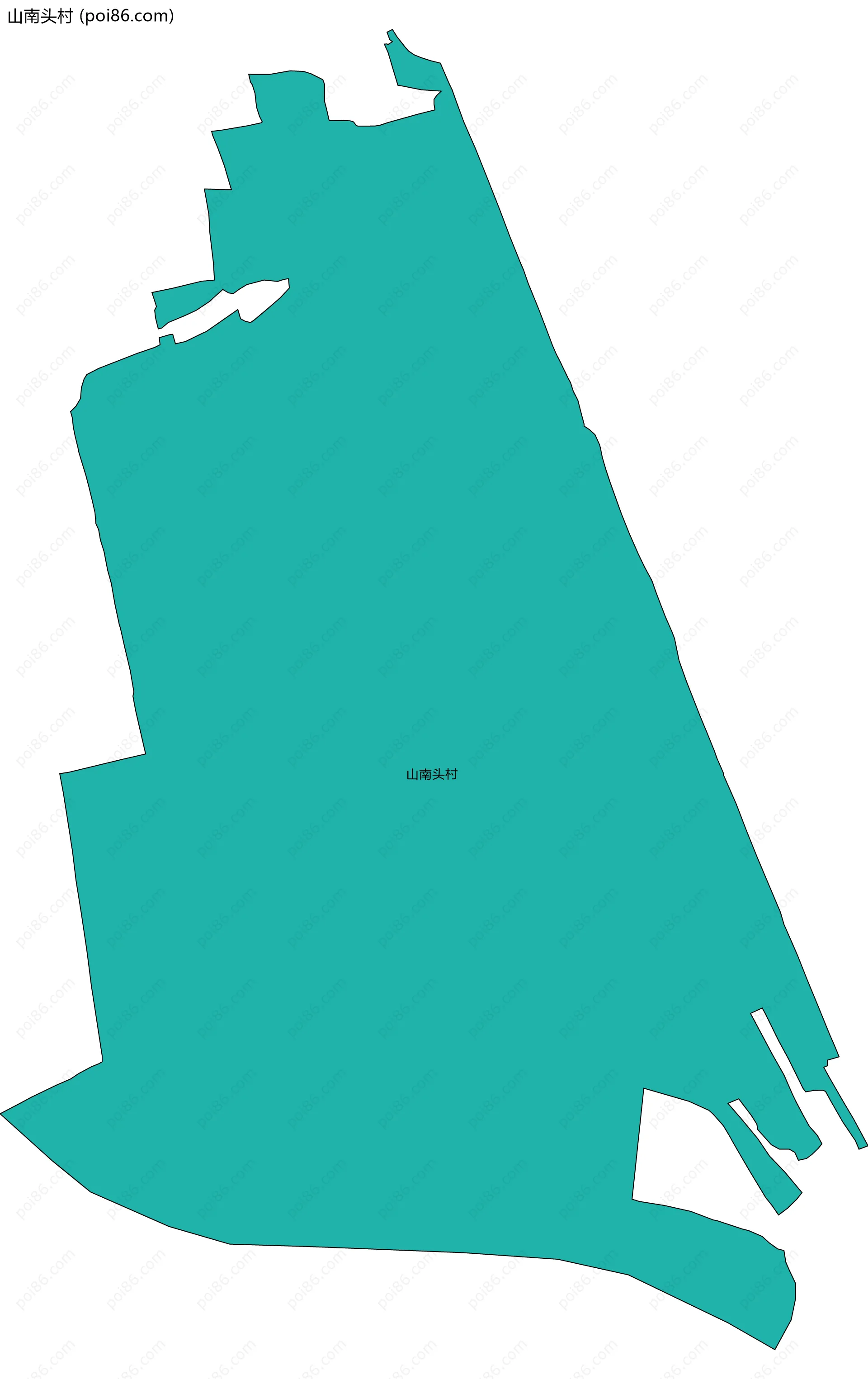 山南头村边界地图