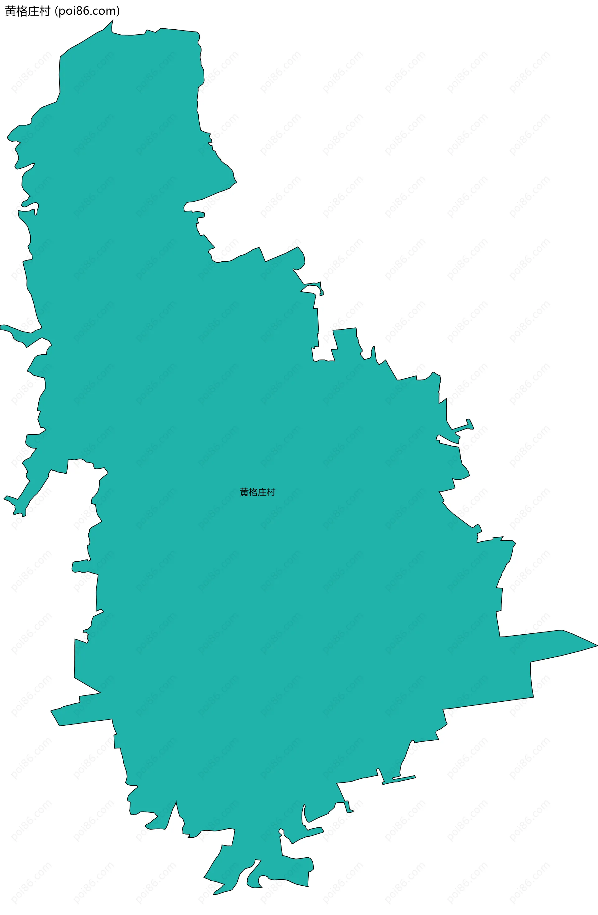 黄格庄村边界地图