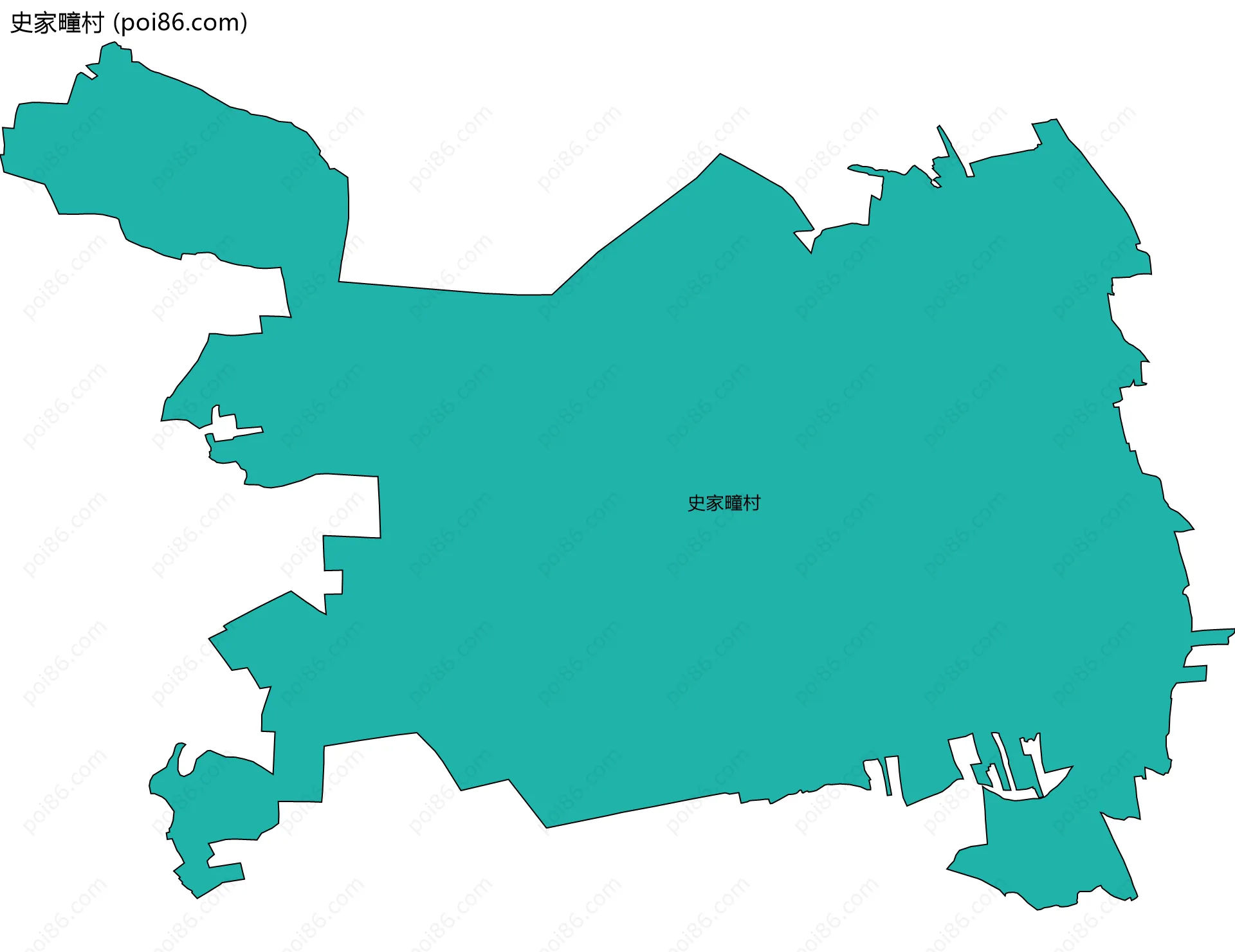 史家疃村边界地图