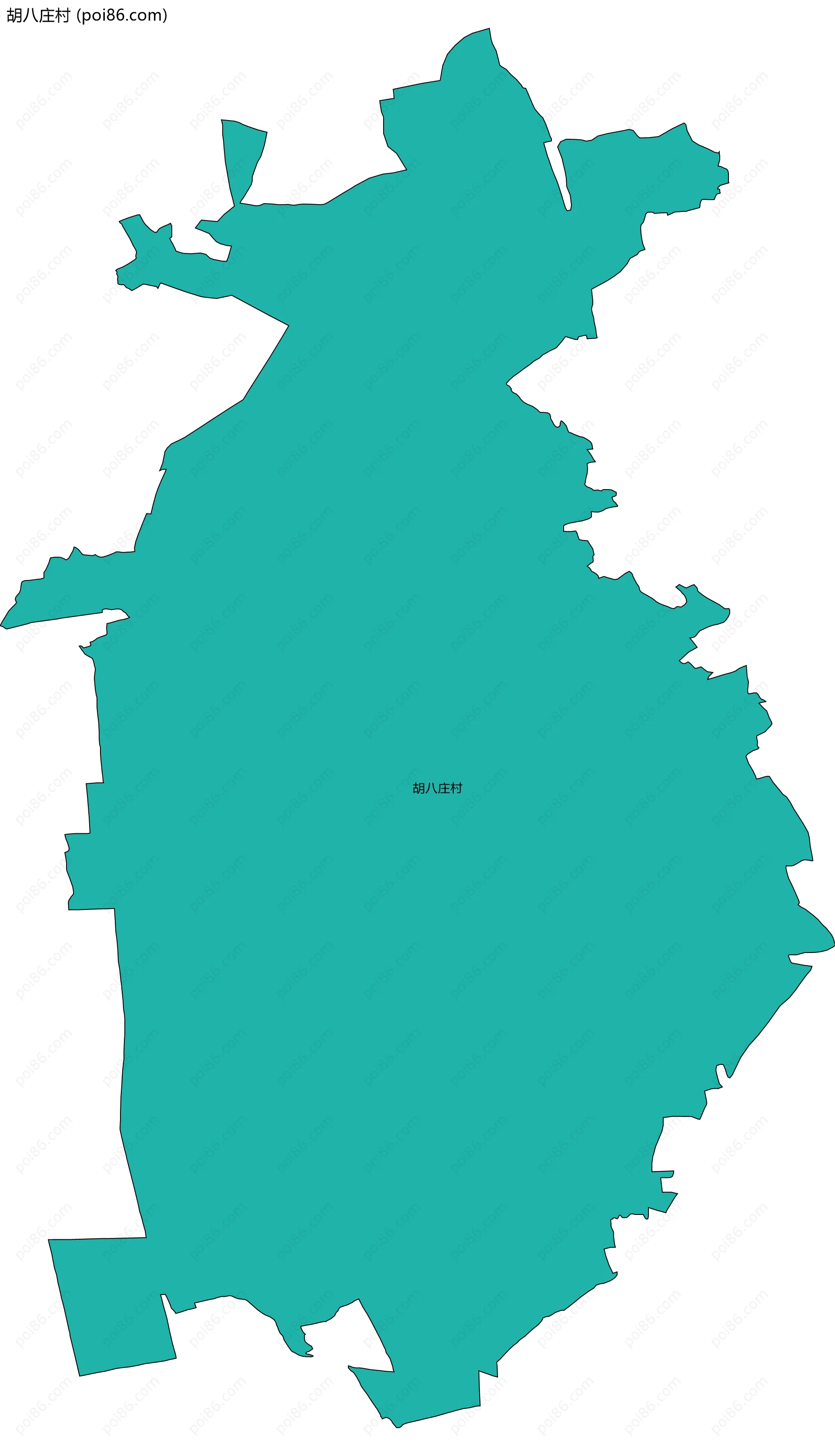 胡八庄村边界地图