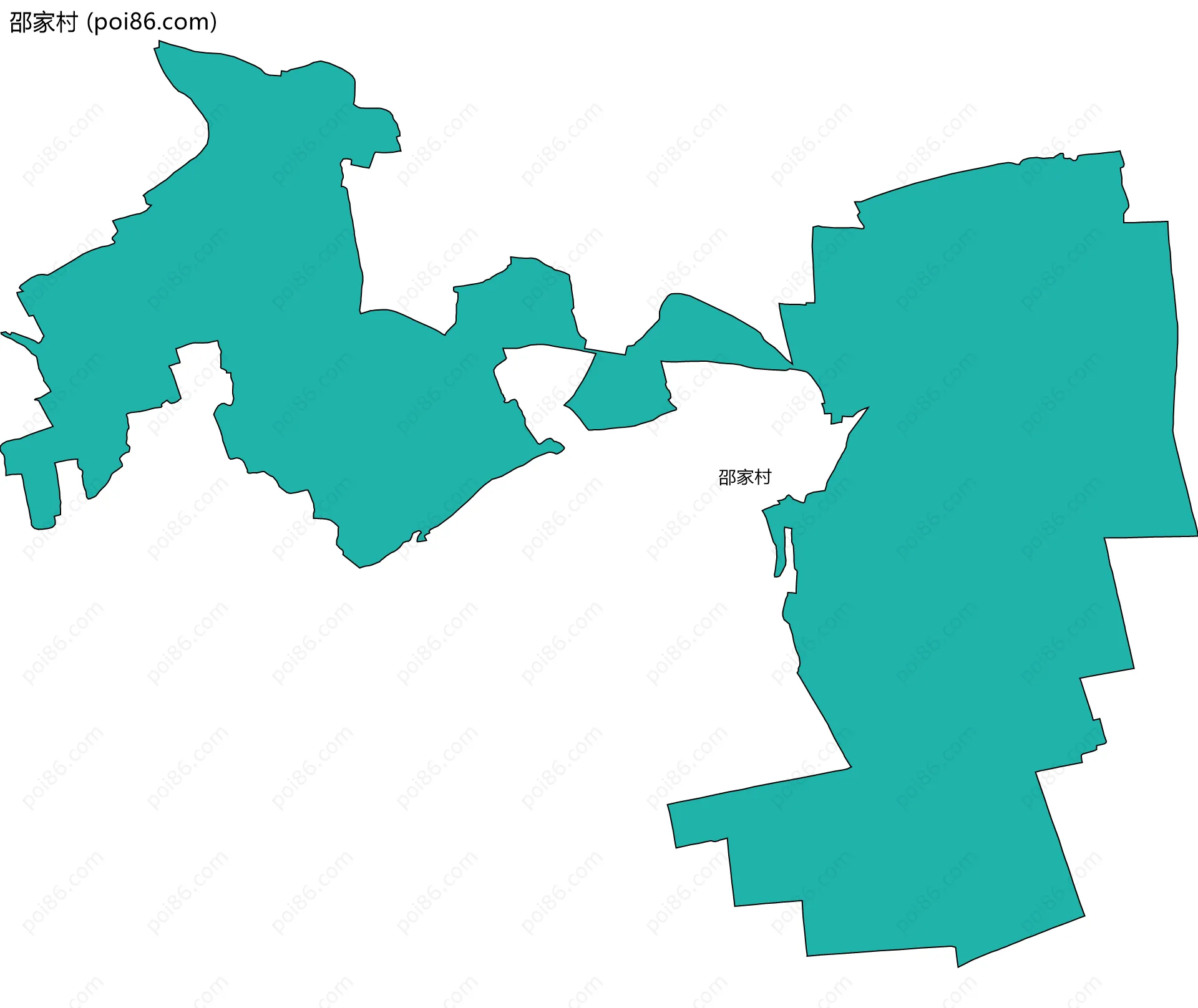 邵家村边界地图