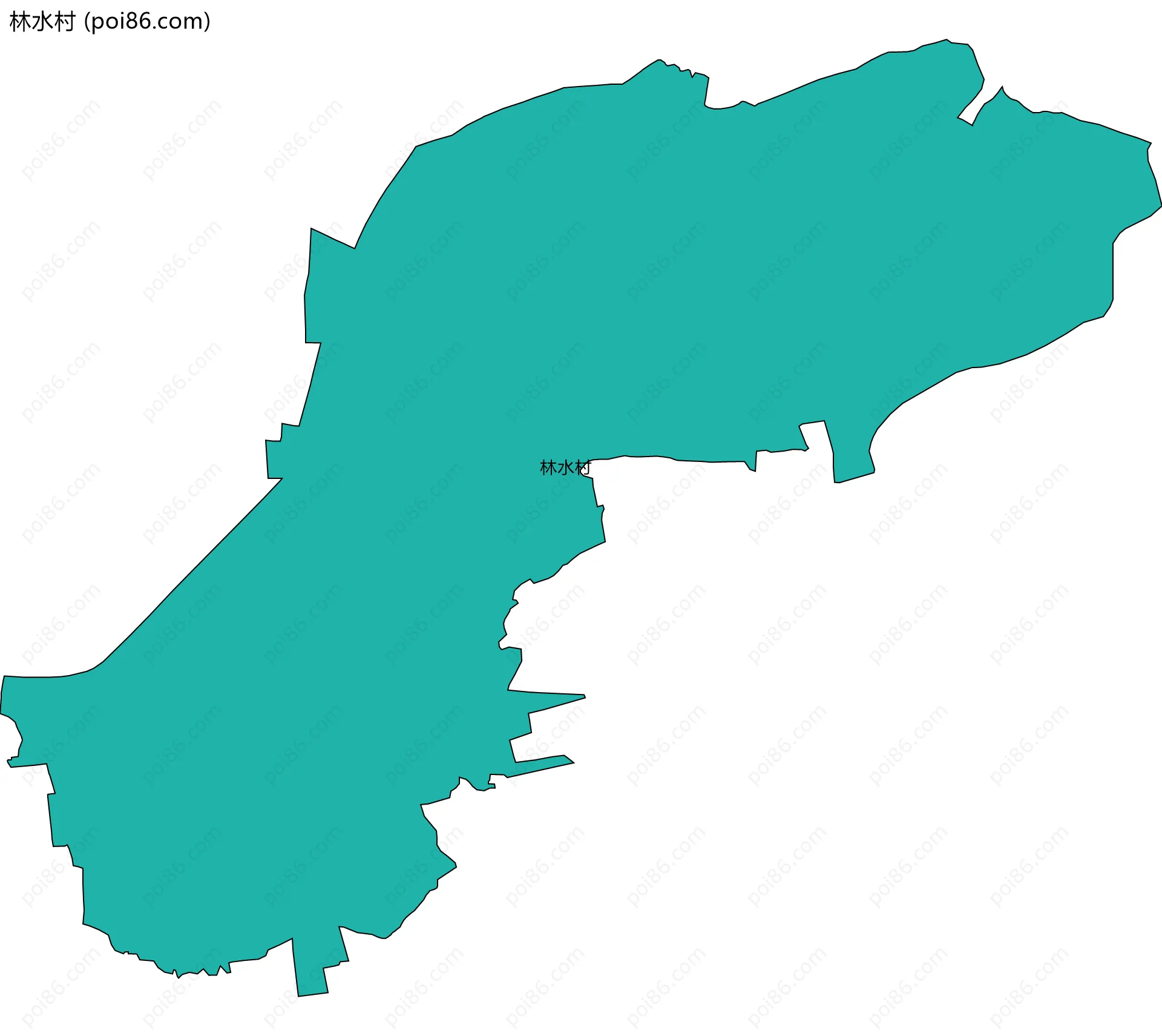 林水村边界地图