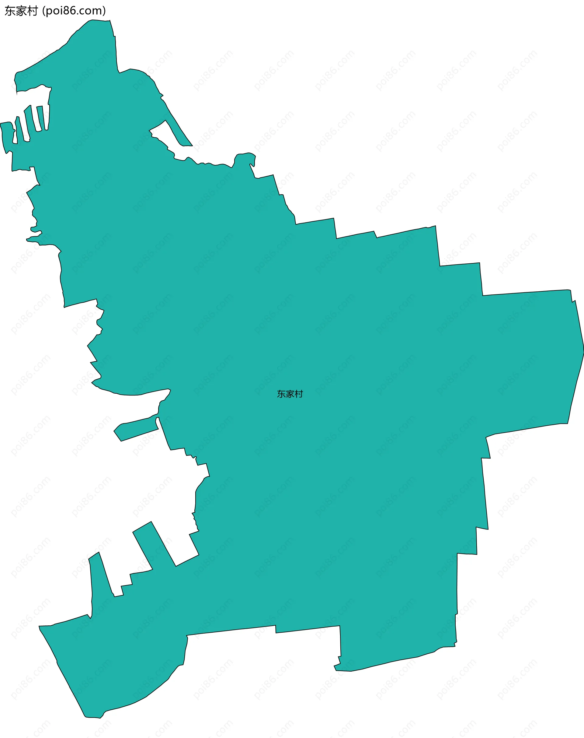 东家村边界地图