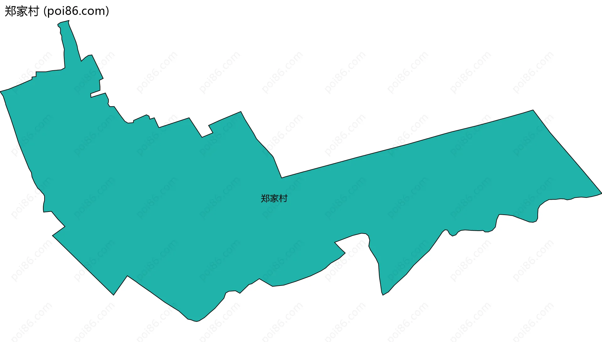 郑家村边界地图