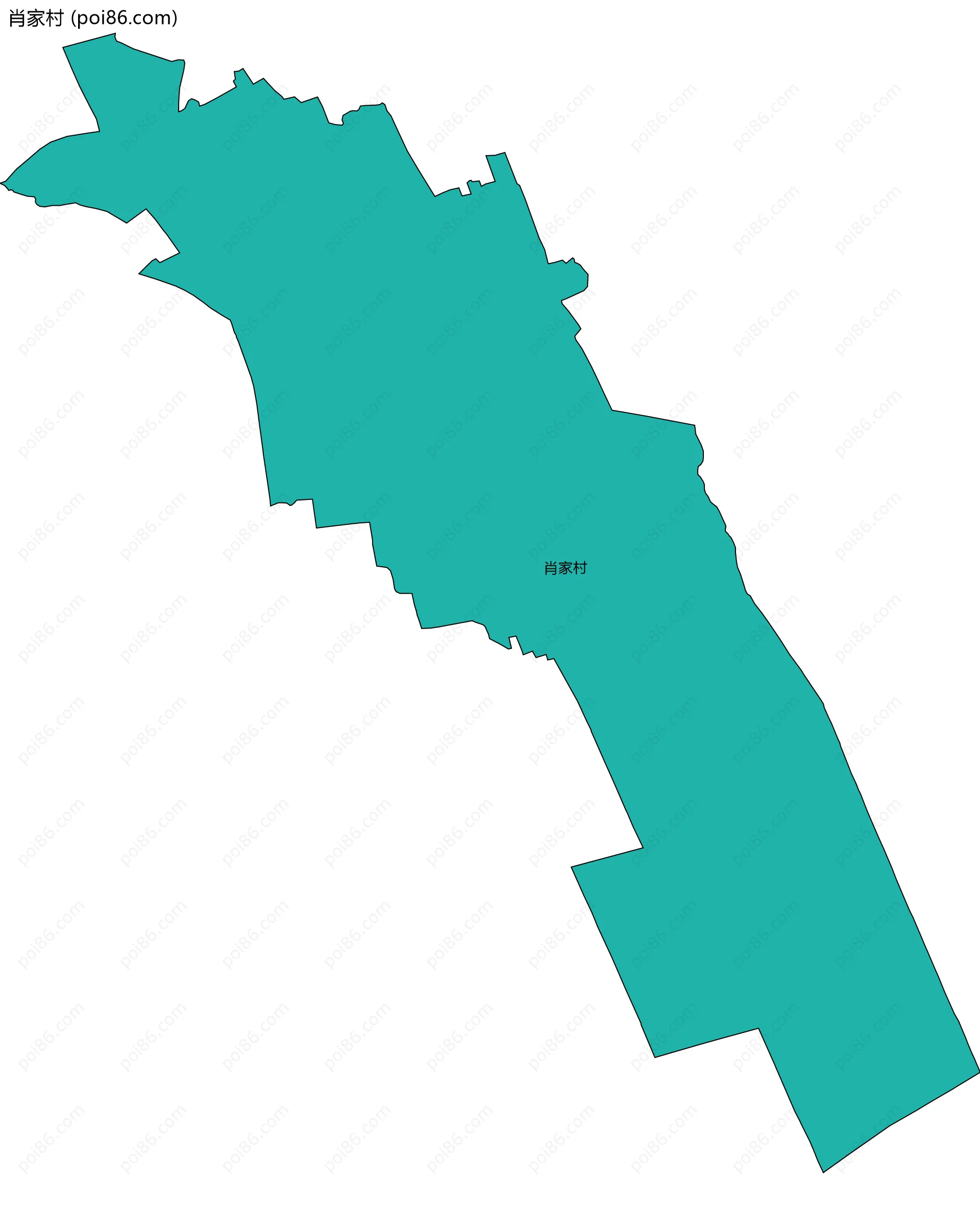 肖家村边界地图