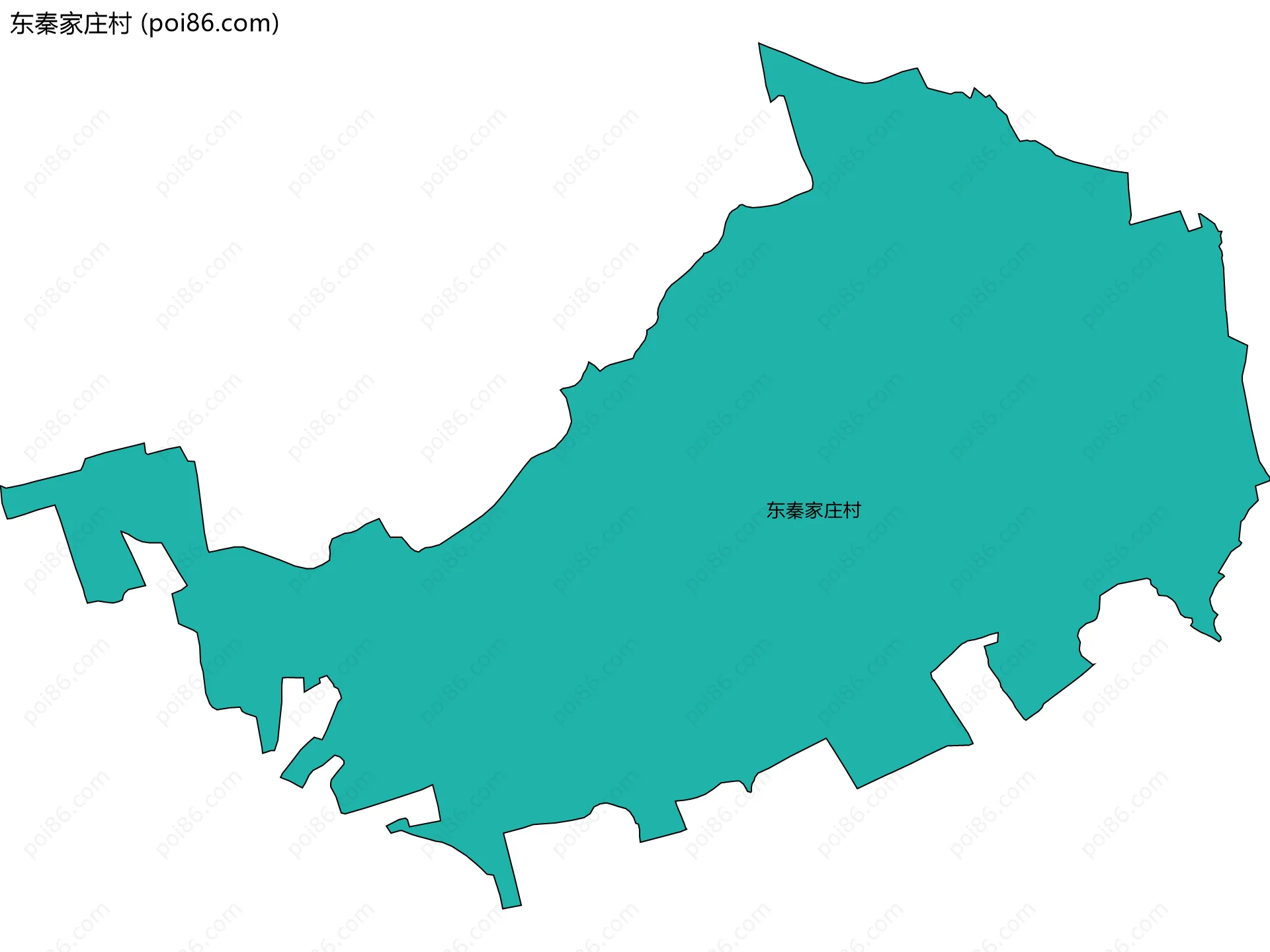 东秦家庄村边界地图