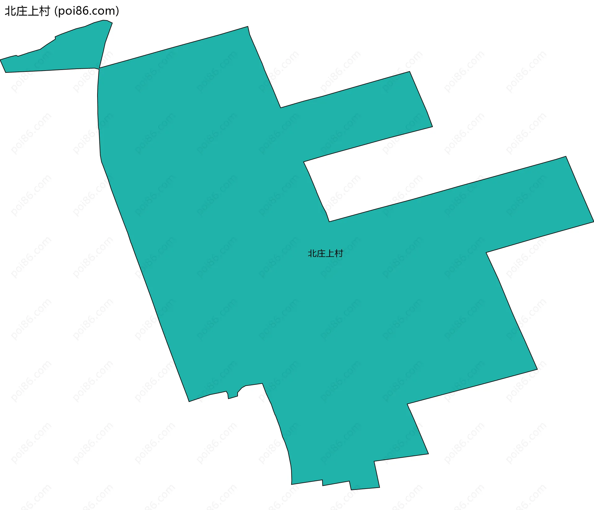 北庄上村边界地图