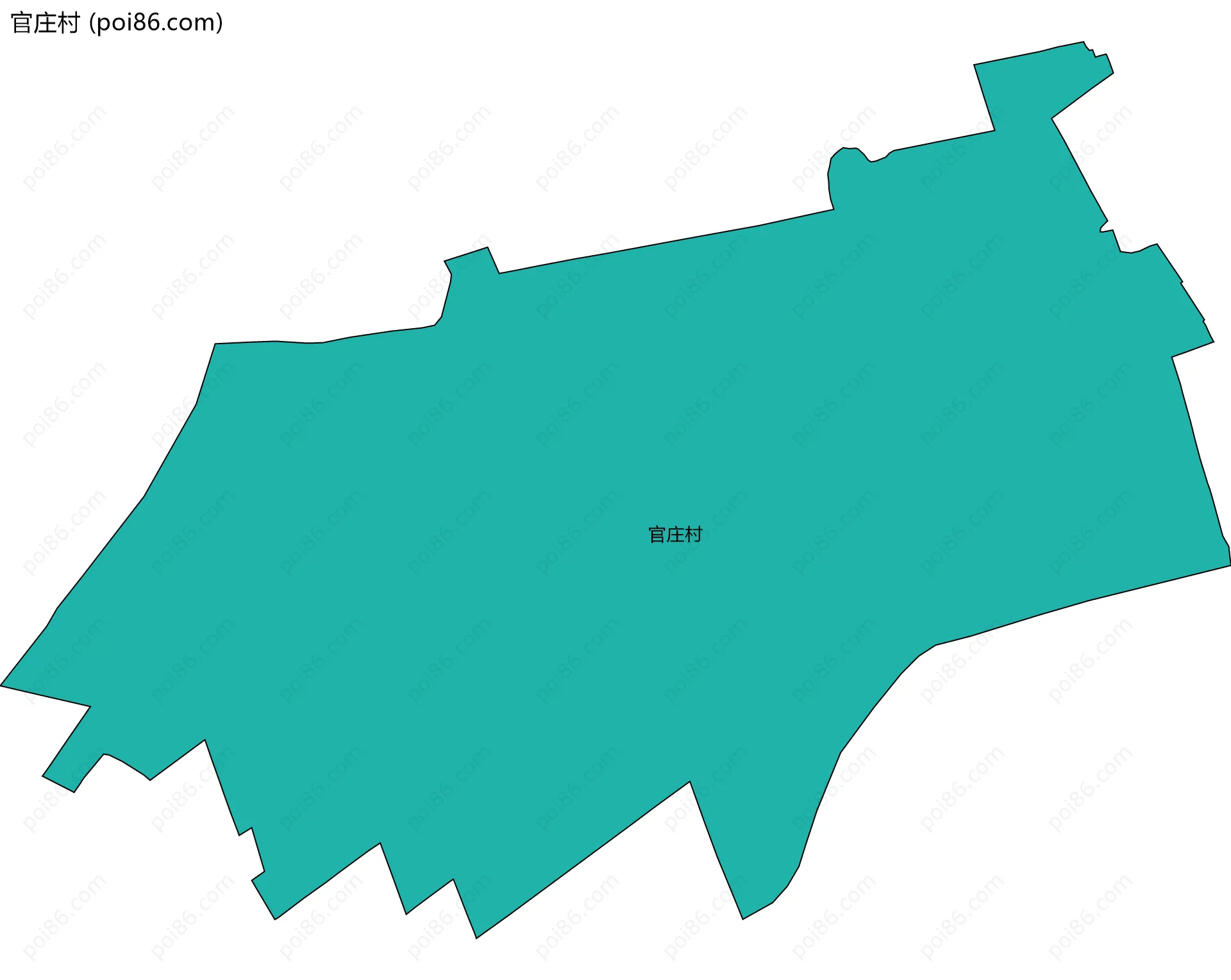 官庄村边界地图