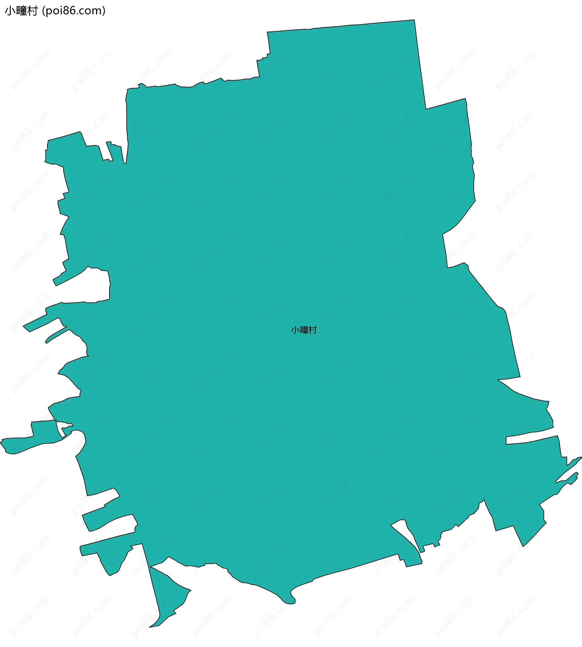 小疃村边界地图