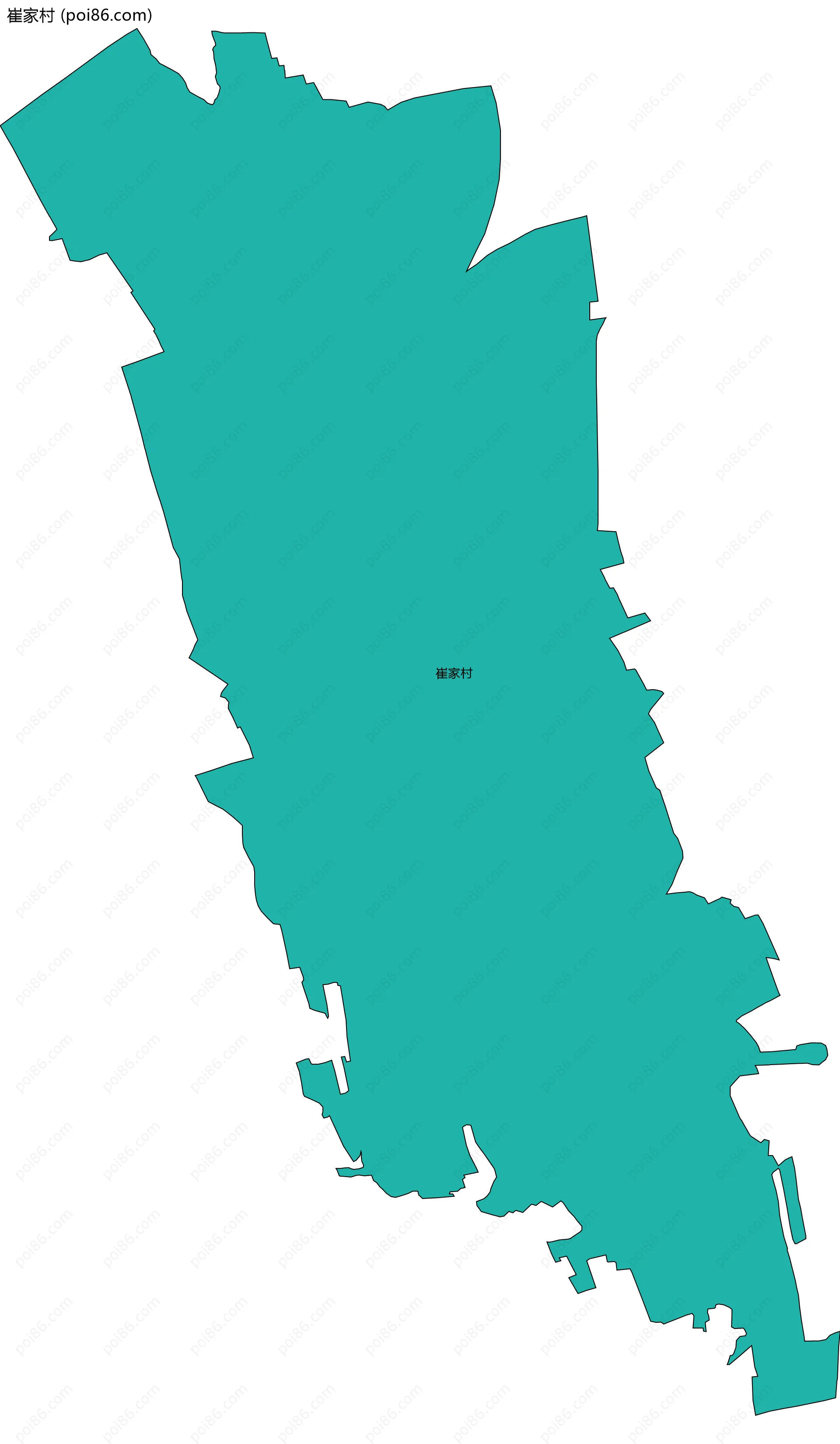 崔家村边界地图