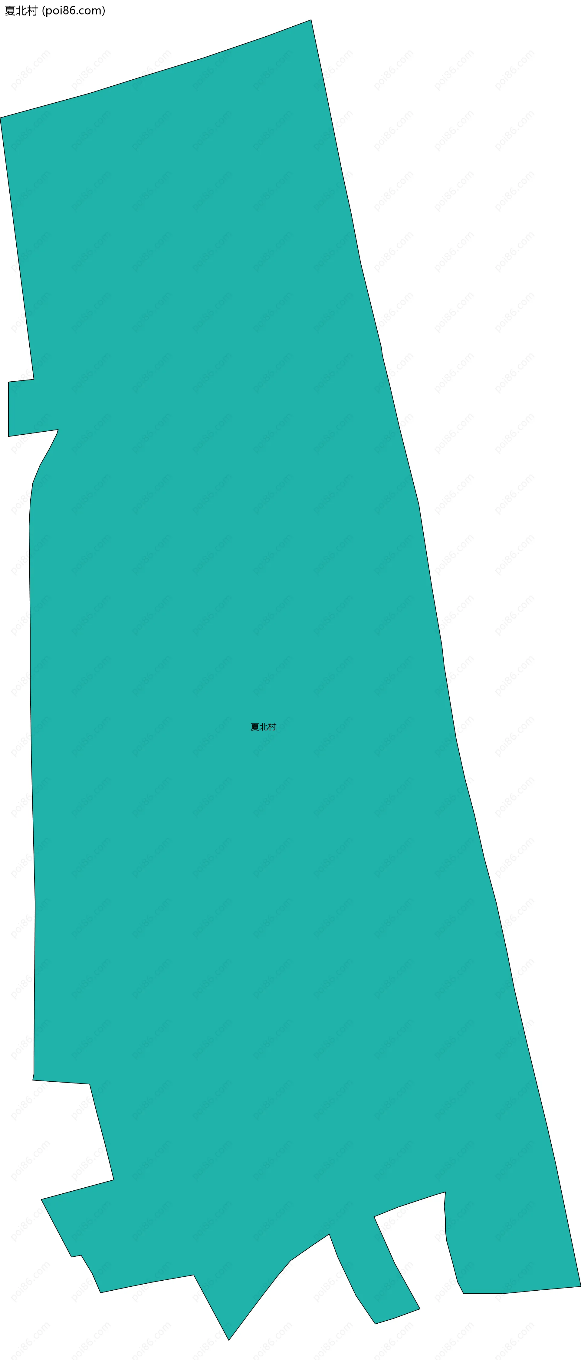 夏北村边界地图