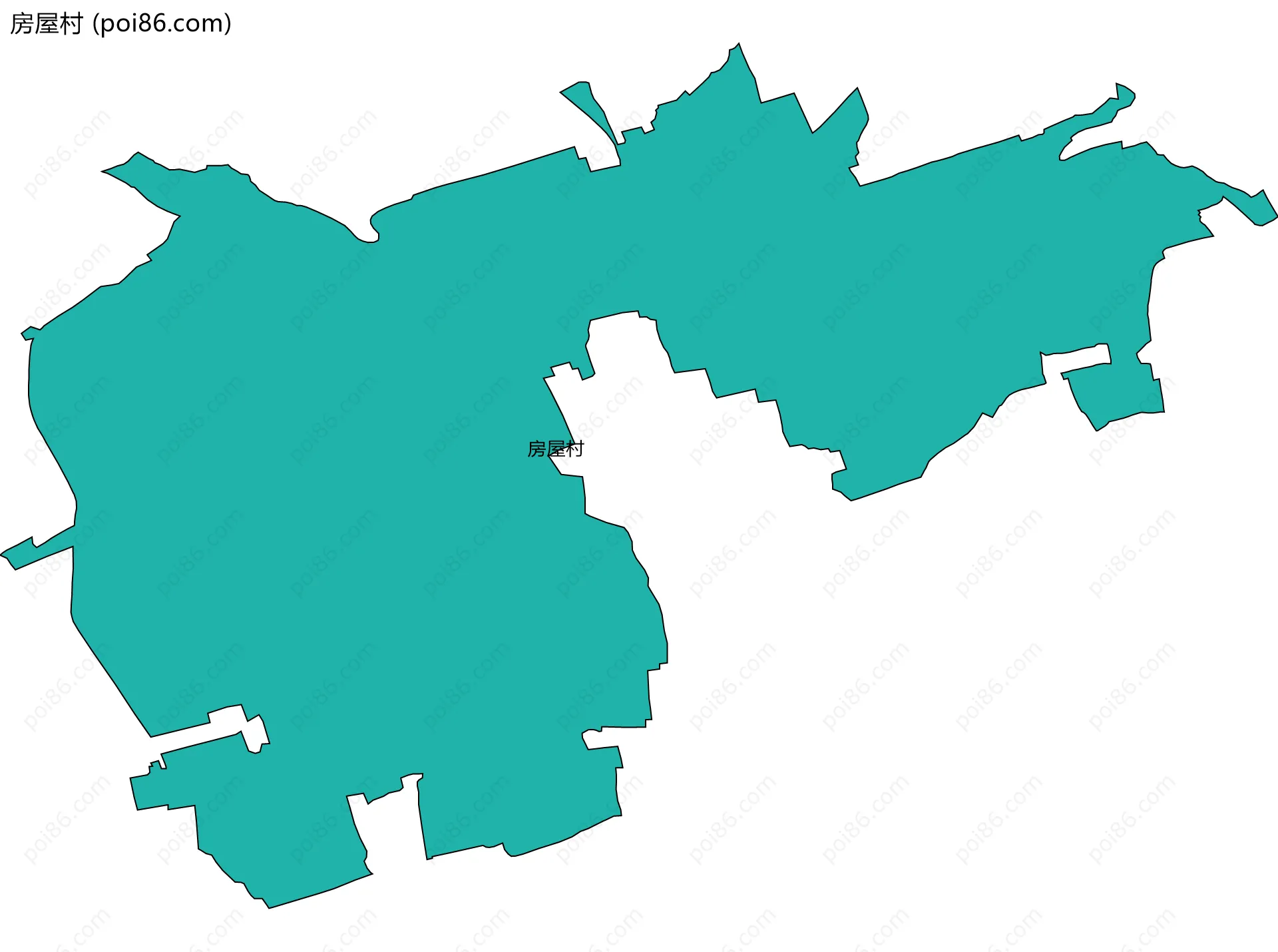 房屋村边界地图